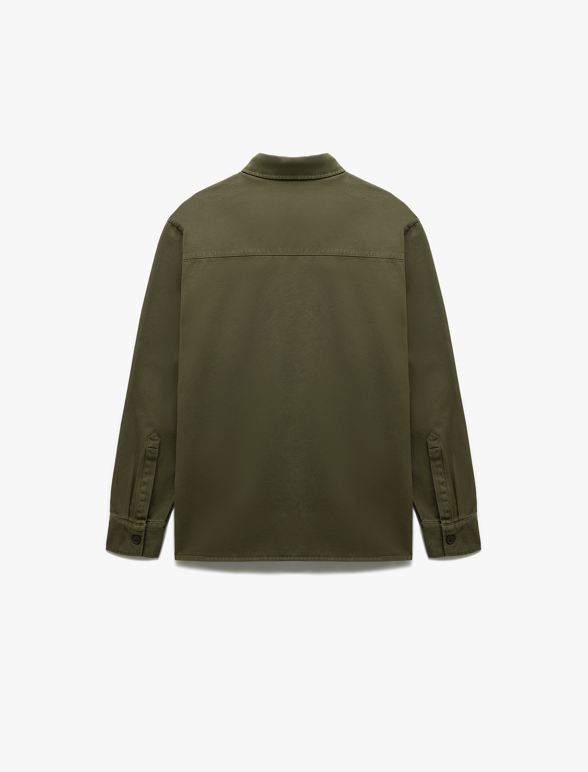   Pamuklu Uzun Kollu Regular Fit Klasik Yaka Düğmeli Gömlek Ceket