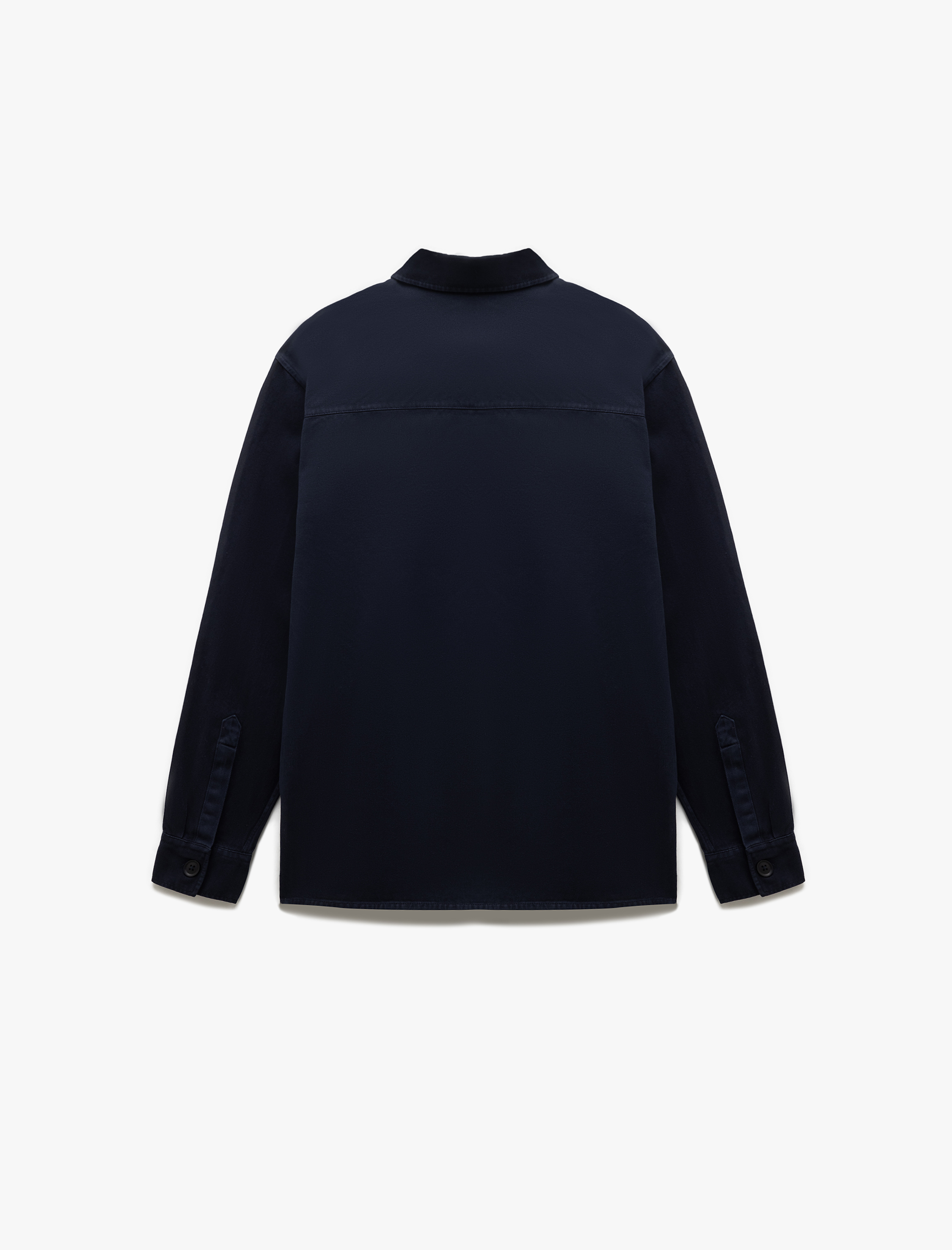   Pamuklu Uzun Kollu Regular Fit Klasik Yaka Düğmeli Gömlek Ceket