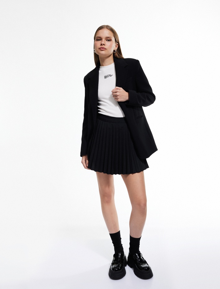  Pileli Basic Mini Etek