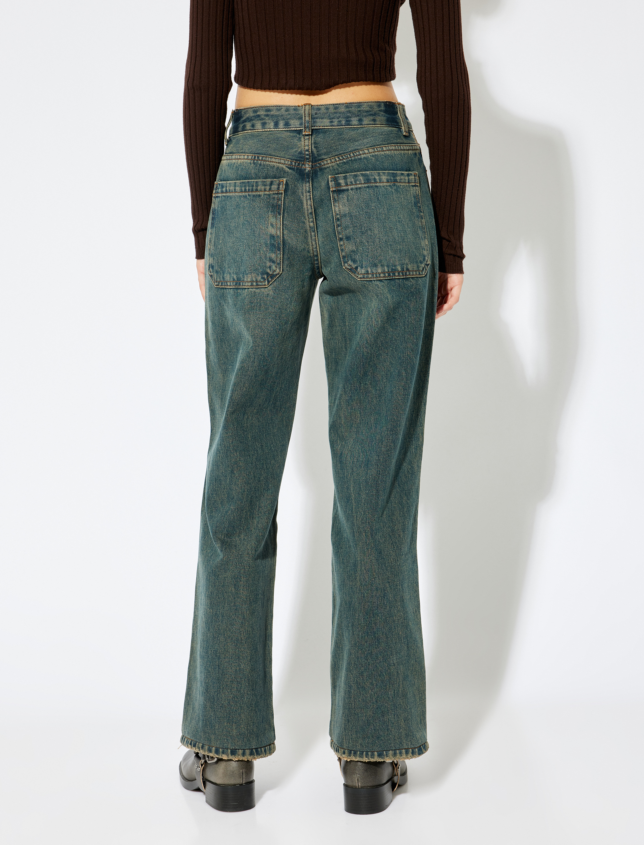   Koton X Sima Tarkan - Standart Bel Düz Uzun Paça Kot Pantolon