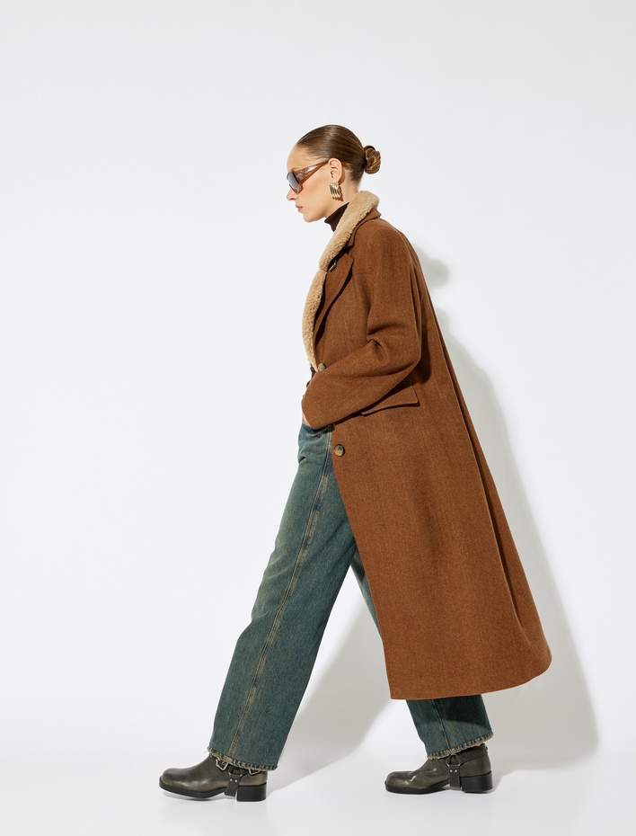  Standart Bel Düz Uzun Paça Kot Pantolon