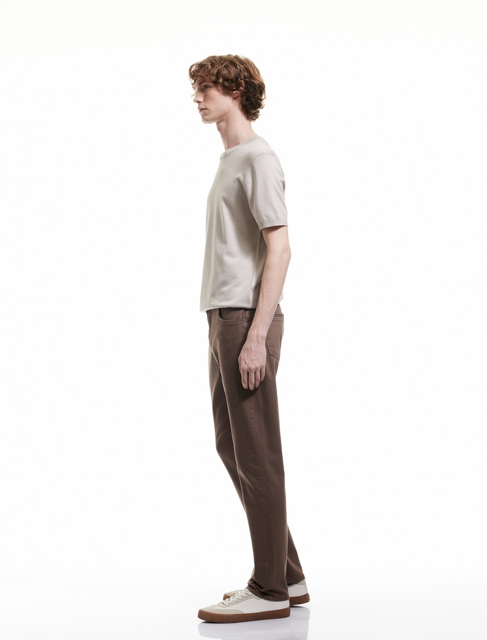  Pamuklu Straight Fit Gabardin Pantolon