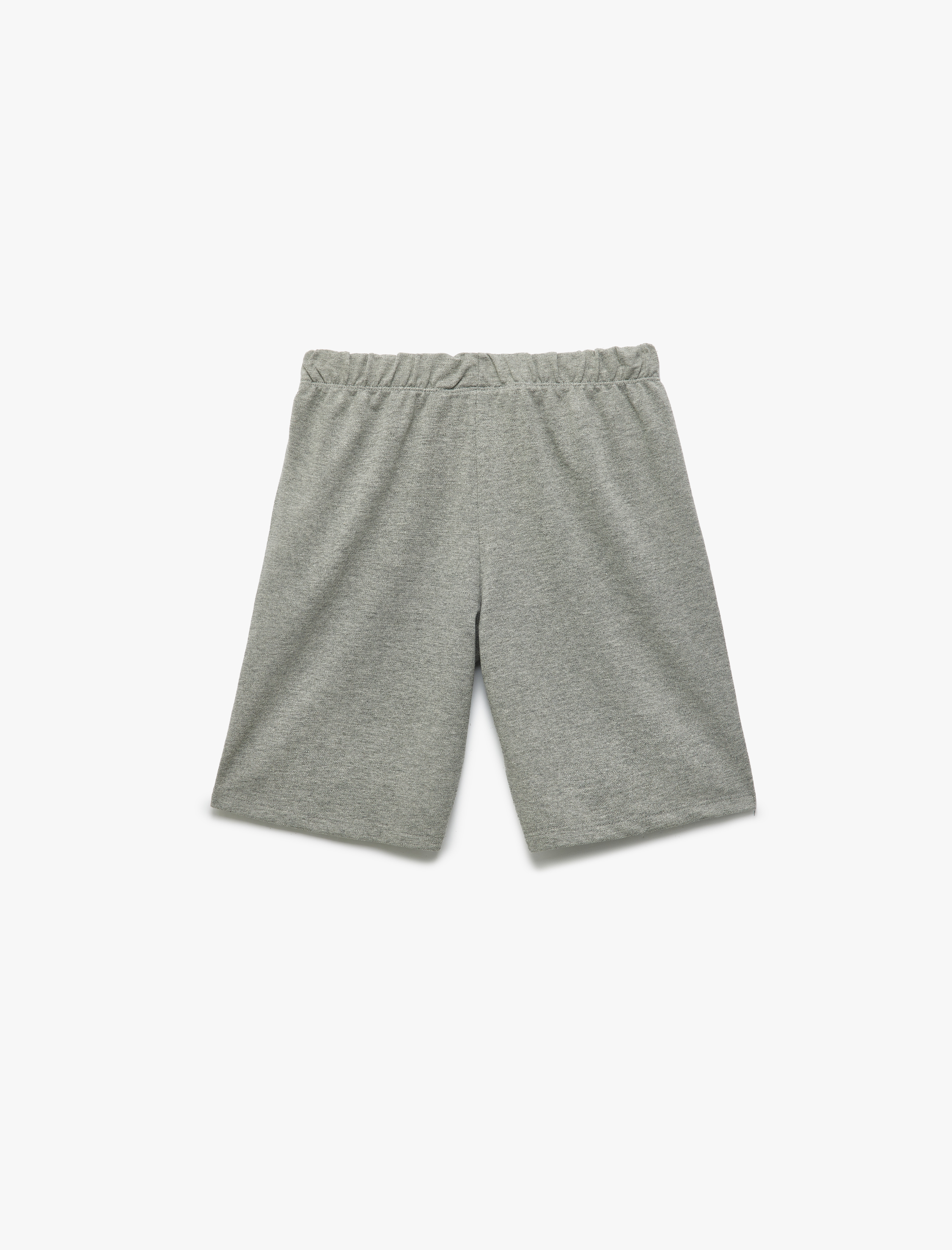  Erkek Çocuk Baskılı Beli Bağlamalı Cep Detaylı Şort