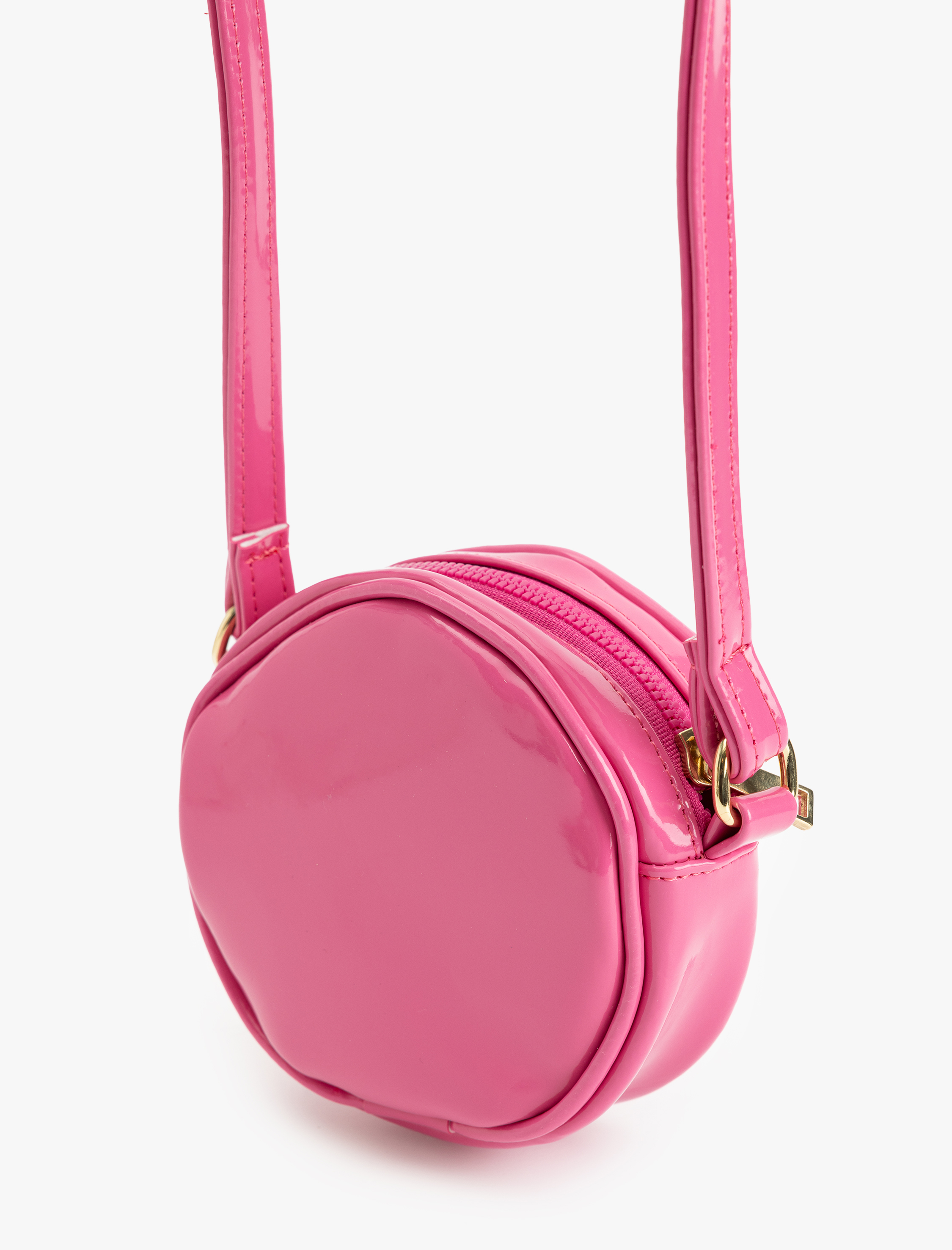  Kız Çocuk Askılı Kalp Detaylı Çapraz Çanta