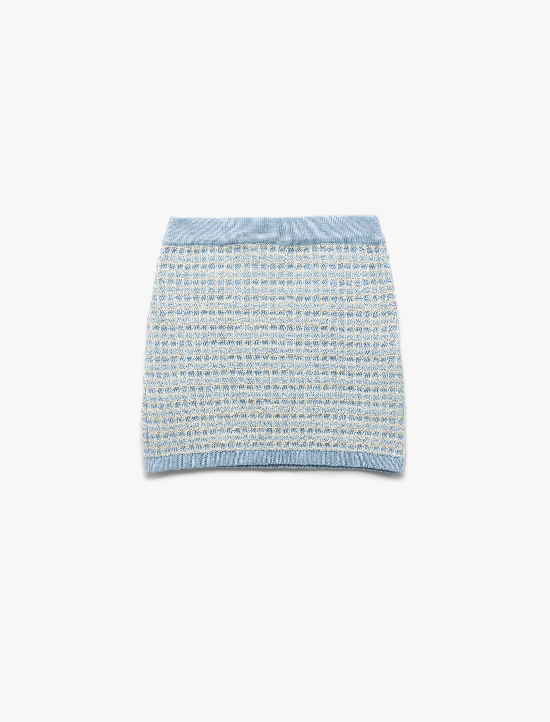 Kız Çocuk Düğme Detaylı Beli Lastikli A Kesim Triko Etek