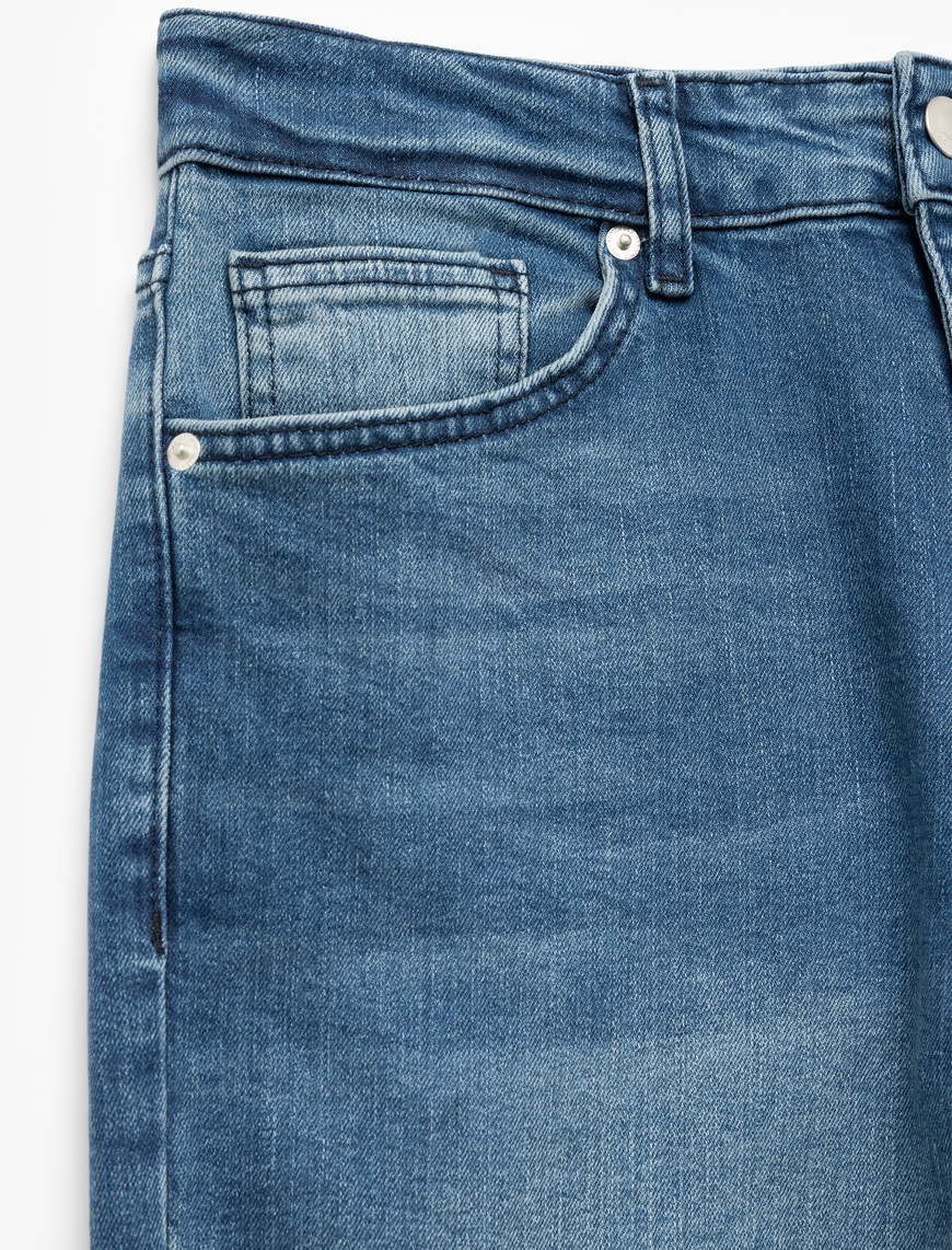   Pamuklu Normal Bel Slim Fit Jean Pantolon - Brad Jeans