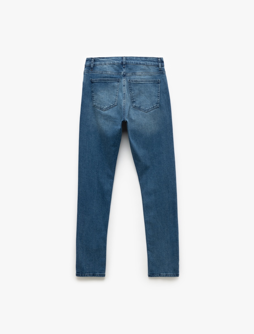   Pamuklu Normal Bel Slim Fit Jean Pantolon - Brad Jeans