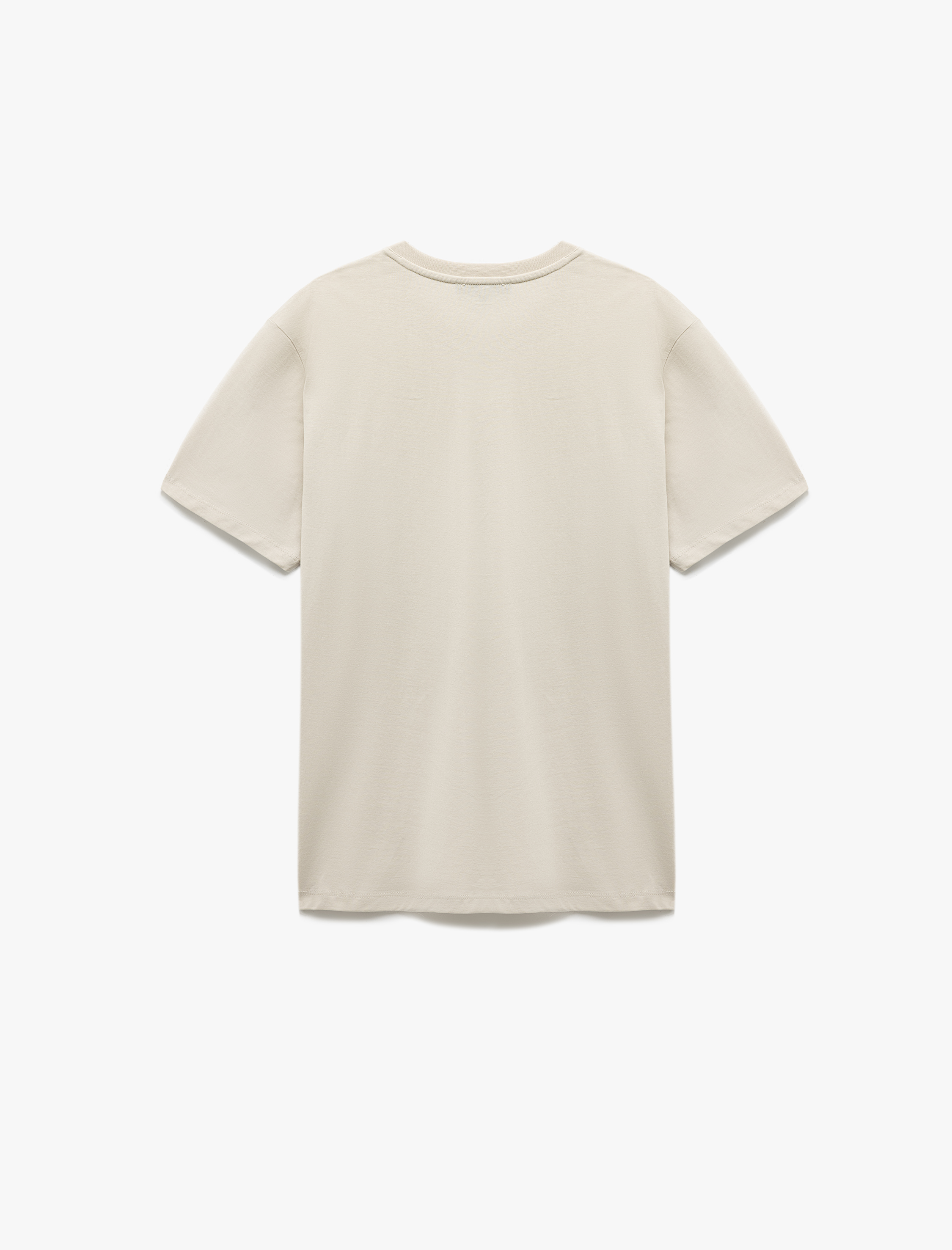   Pamuklu Kısa Kollu Regular Fit Bisiklet Yaka Baskılı T-Shirt