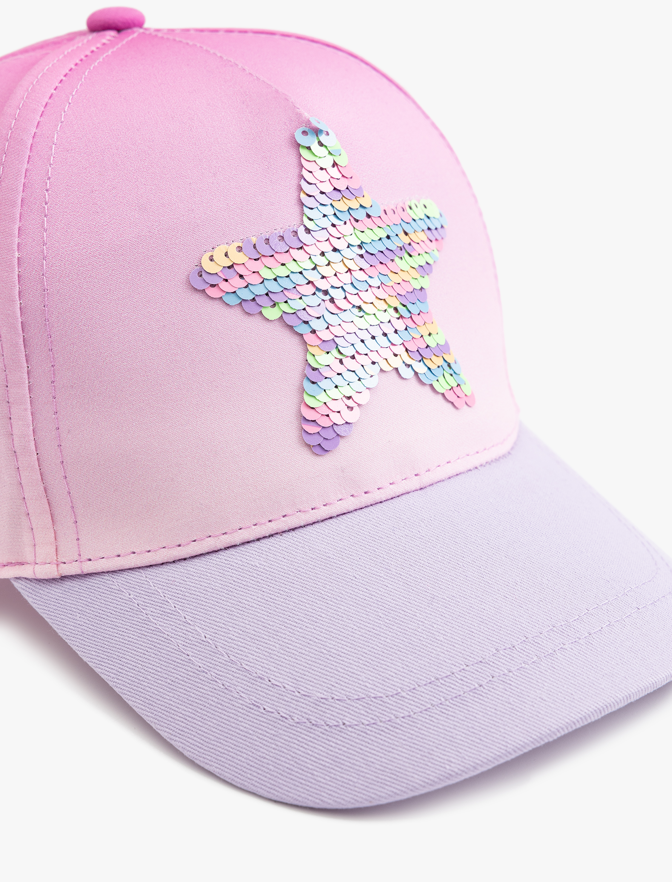  Kız Çocuk Yıldız Detaylı Pullu Payetli Kep Şapka