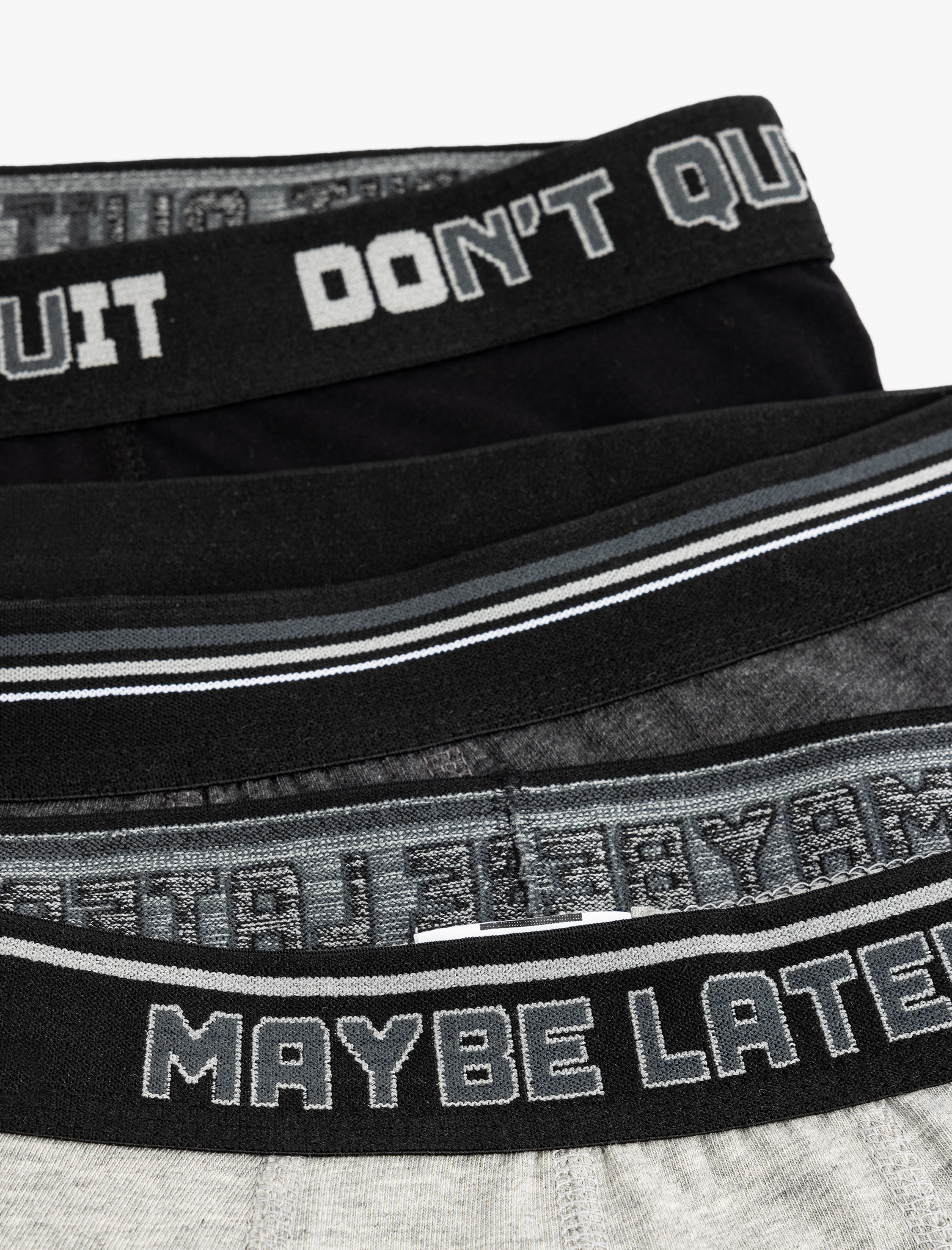   Lastik Detaylı Pamuklu 3'lü Boxer Seti