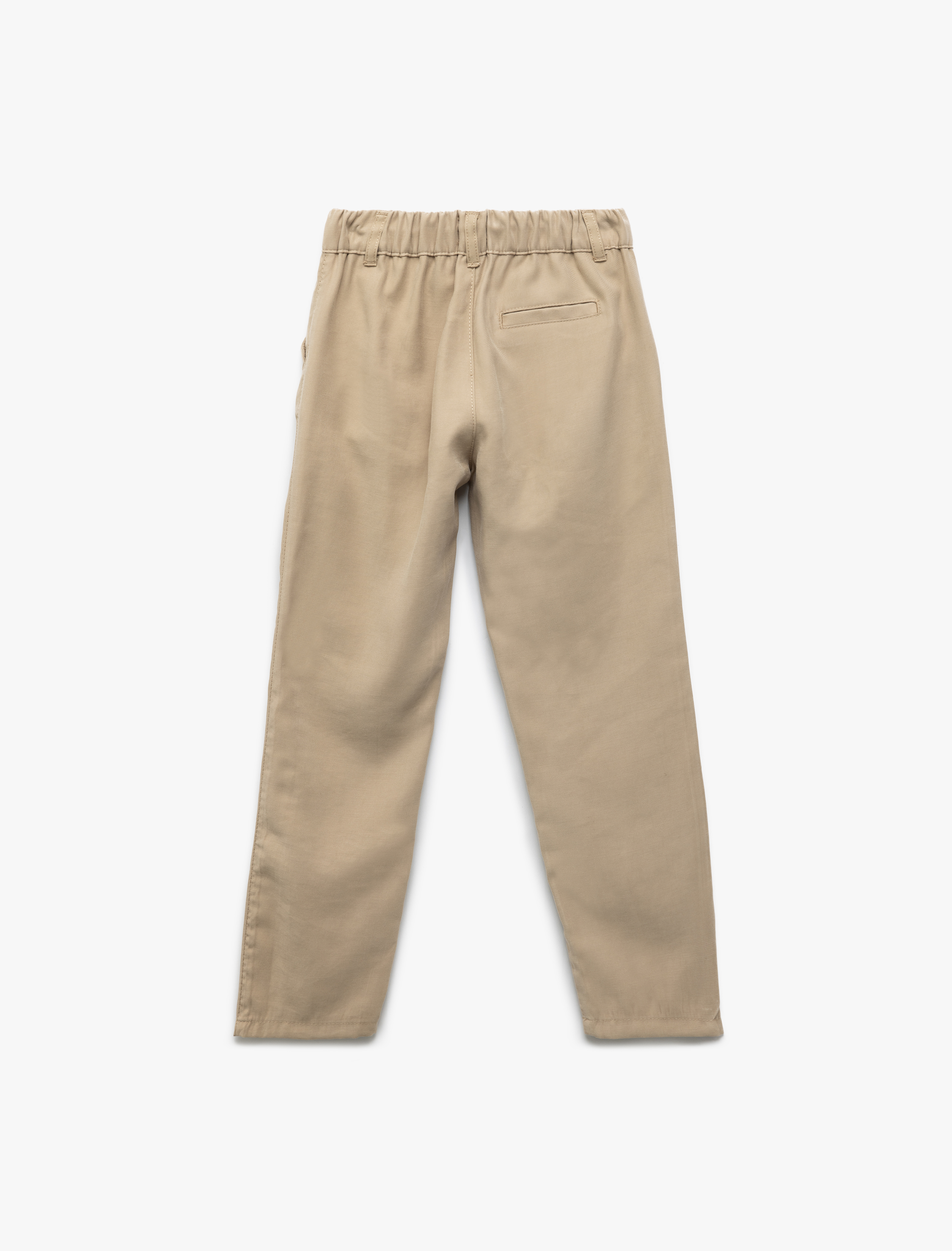  Erkek Çocuk Beli Ayarlanabilir Lastikli Bağcıklı Viskon Pantolon