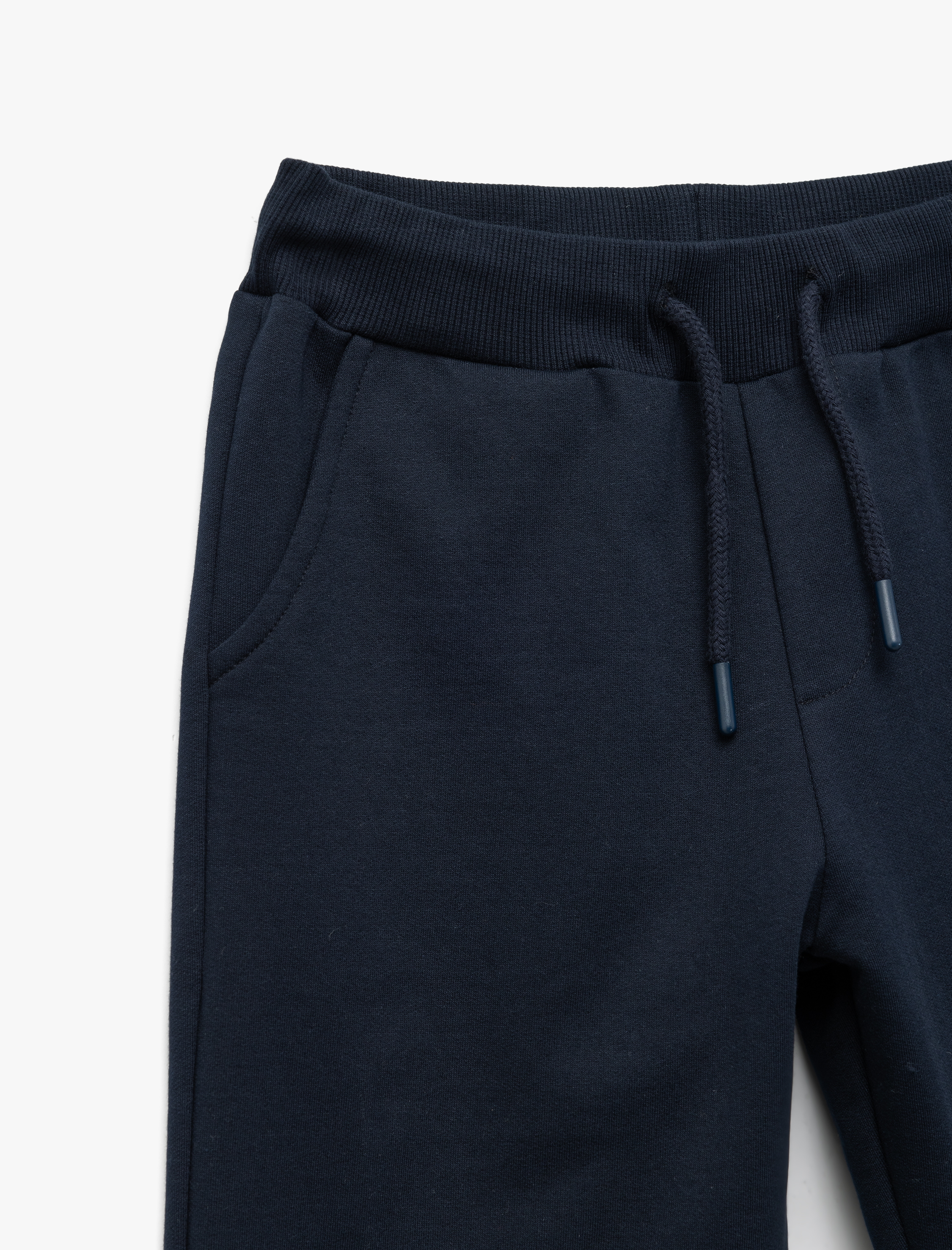  Erkek Çocuk Pamuklu Cepli Beli Bağlamalı Şardonlu Basic Okul Eşofman Altı