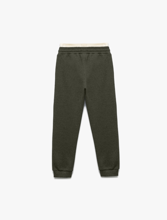 Erkek Çocuk Ribanalı Beli Bağlamalı Cepli Basic Okul Eşofman Altı