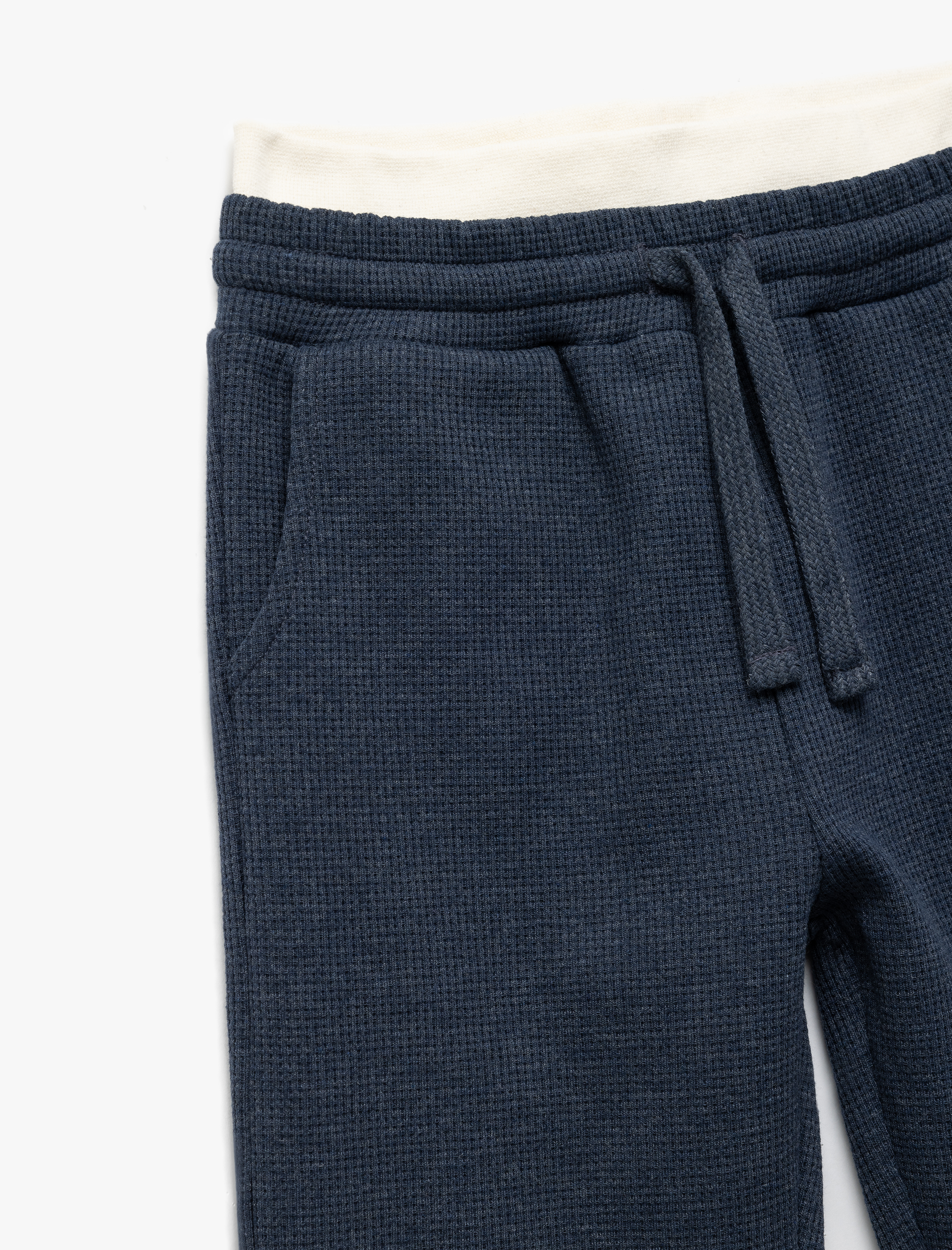  Erkek Çocuk Ribanalı Beli Bağlamalı Cepli Basic Eşofman Altı