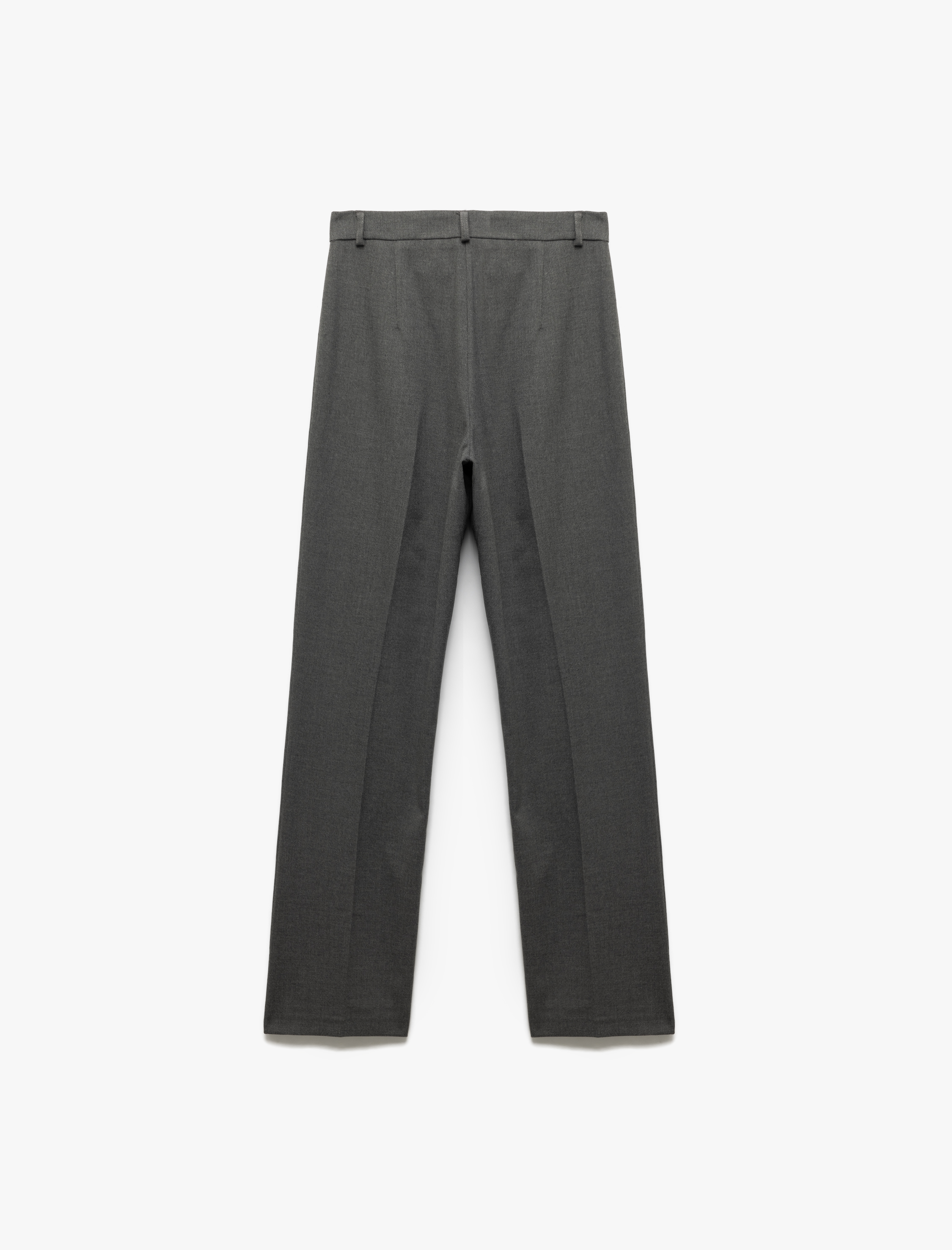 Cepli Standart Bel Düz Bol Paça Kumaş Pantolon