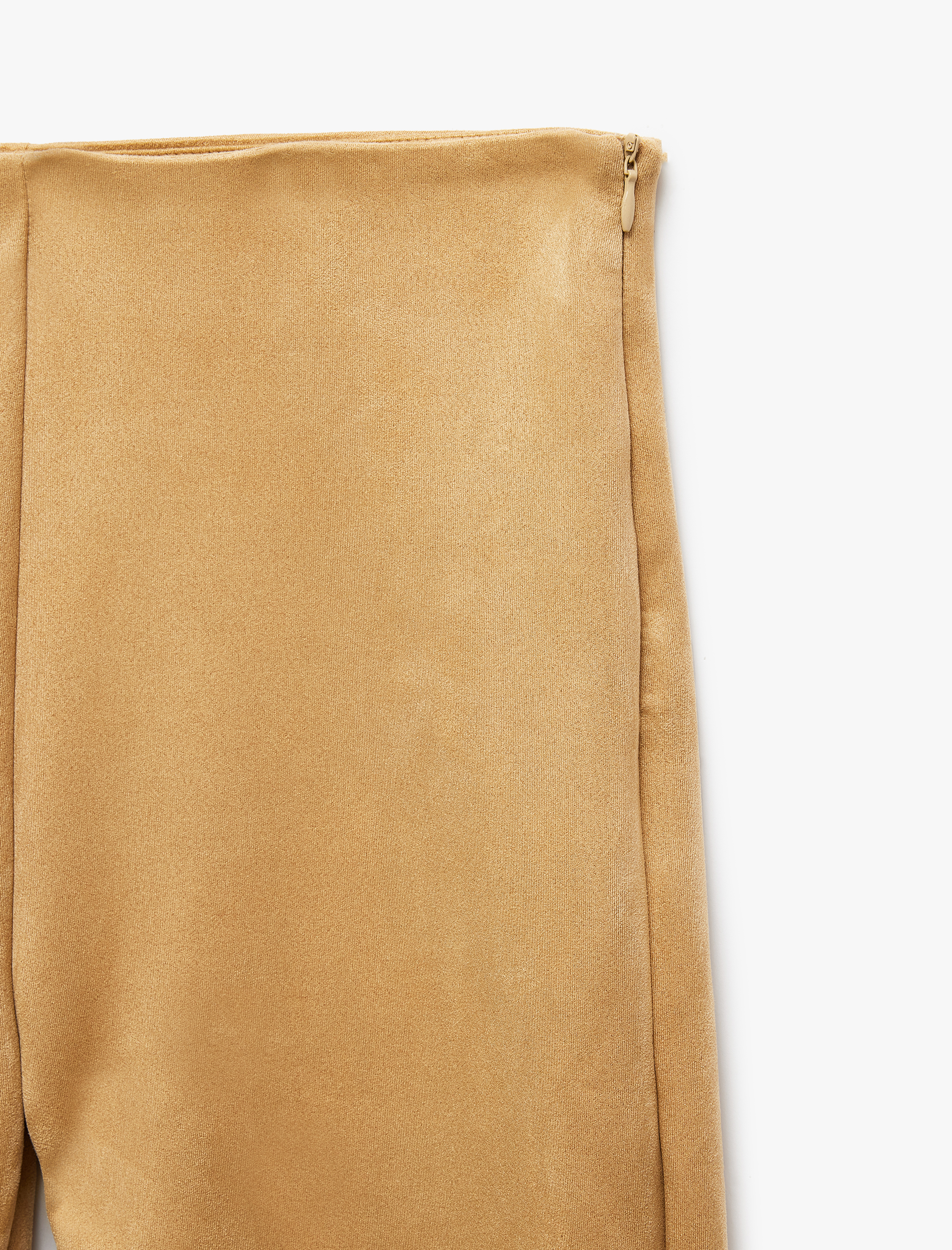   Suni Süet Pantolon İspanyol Paça