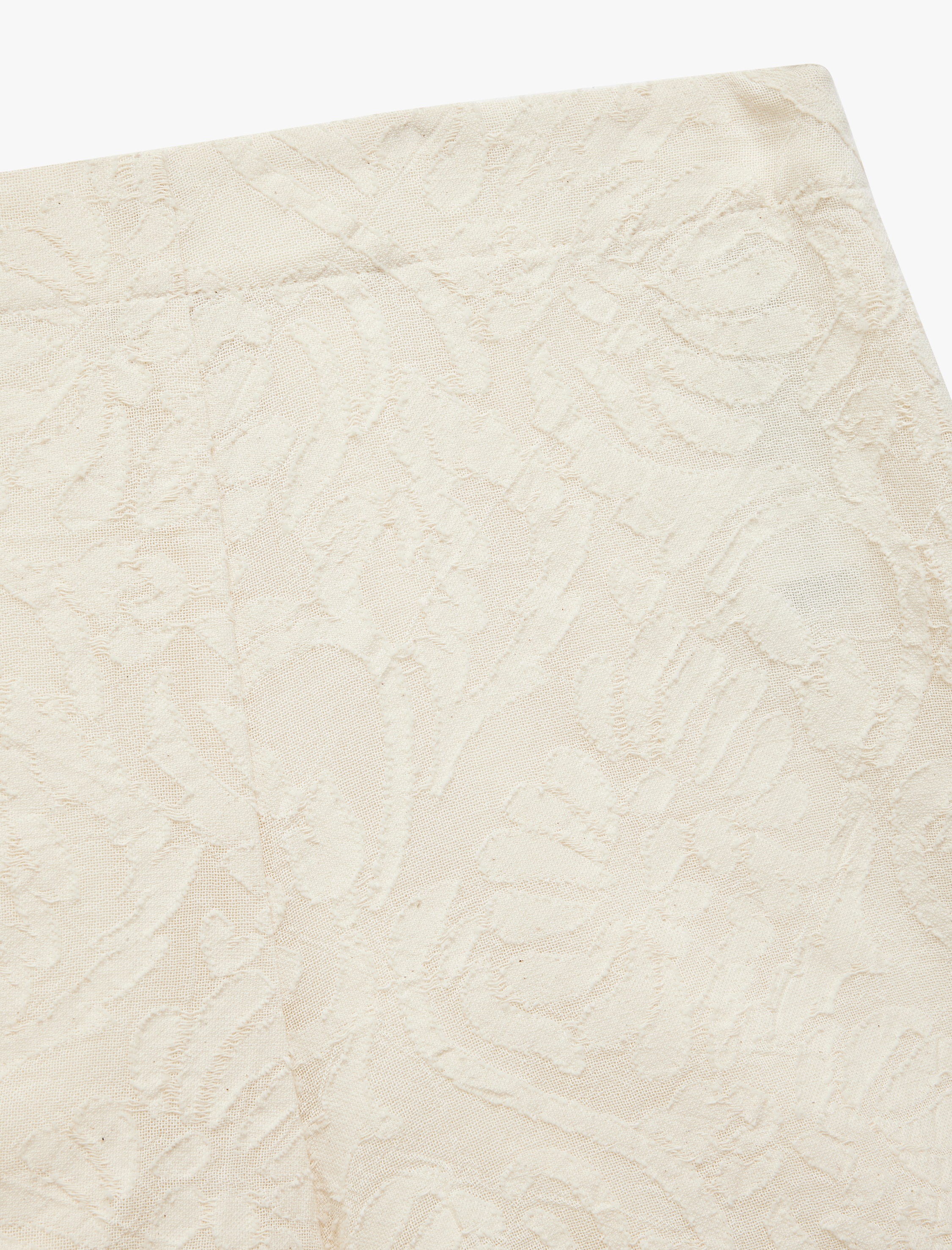   Pamuklu Floral Dokulu Brodeli Mini Şort