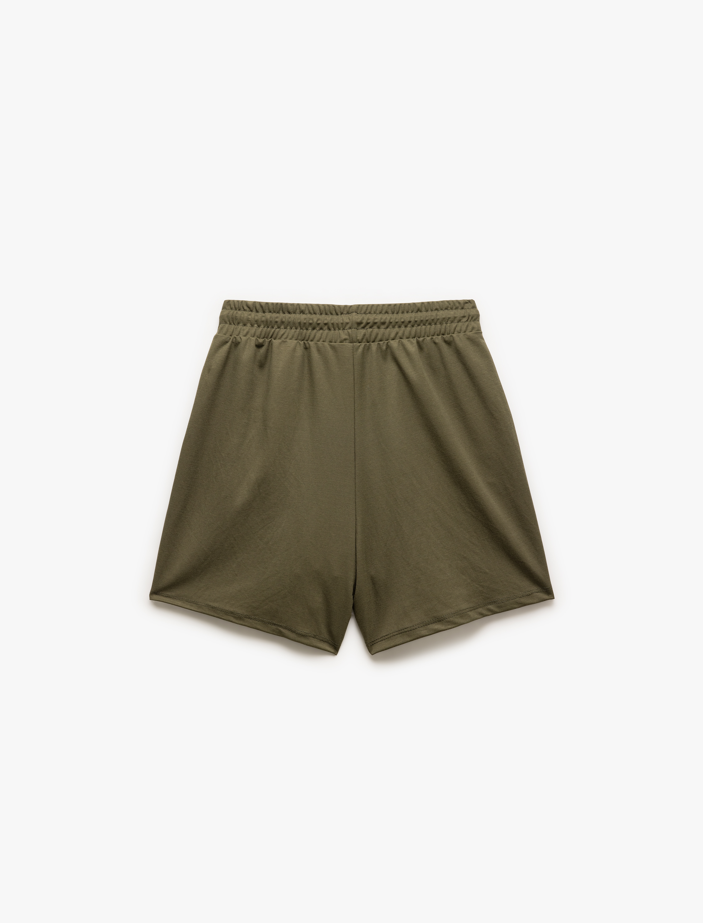   Regular Fit Cepli Beli Bağcıklı Normal Paça Mini Şort