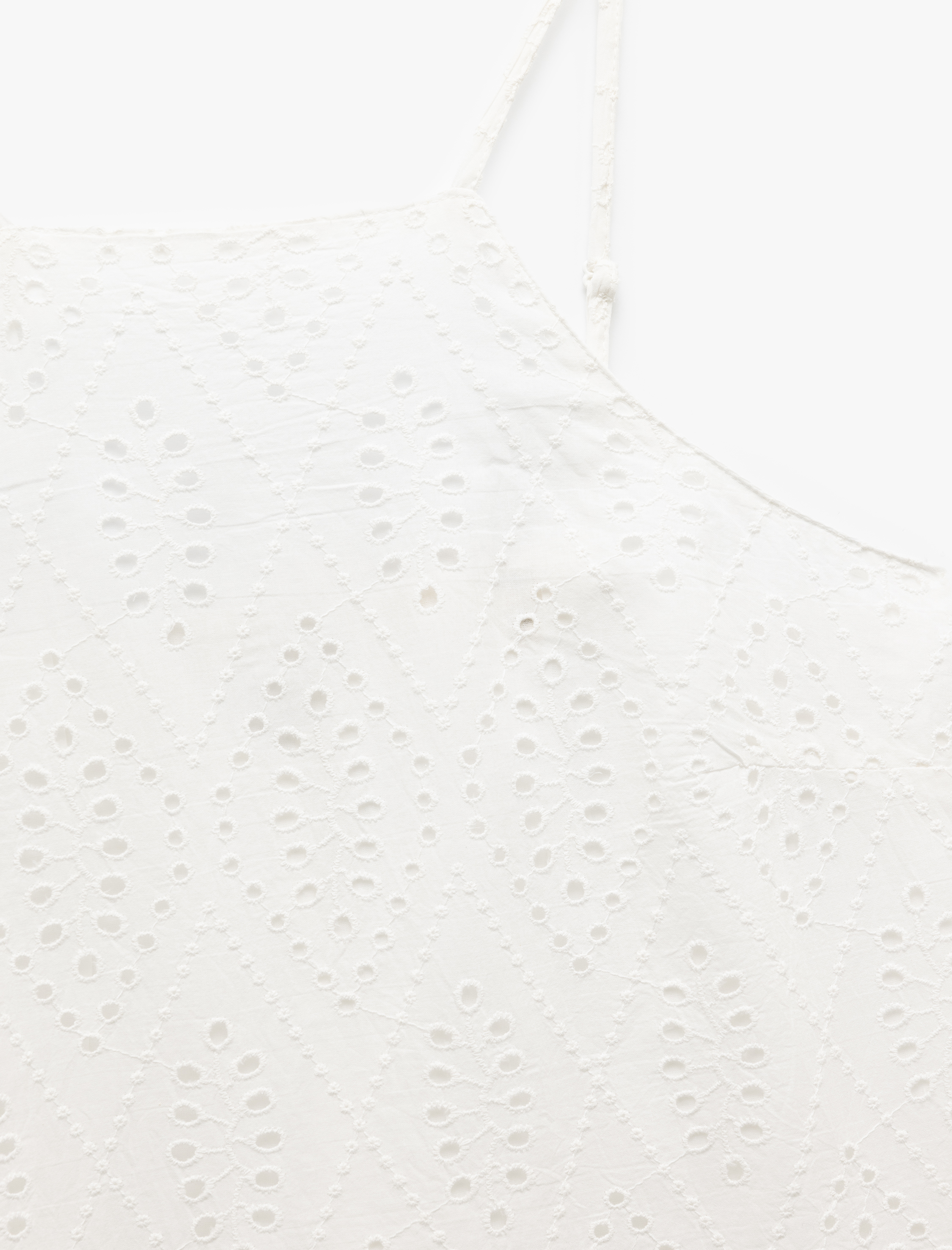   Pamuklu A Kesim Mini Halter Yaka İnce Askılı Fisto Elbise