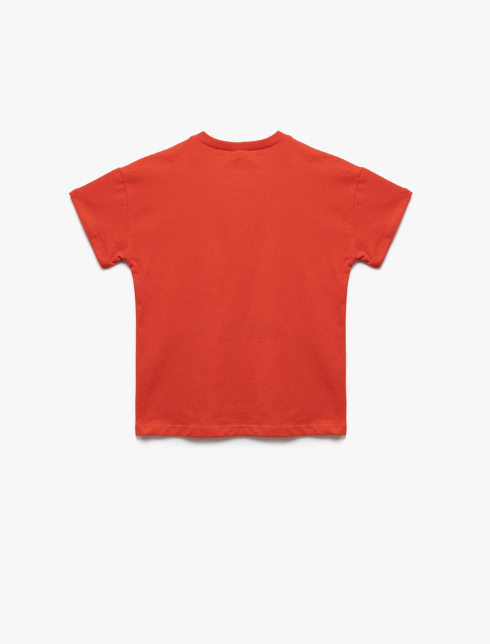 Kız Bebek Atatürk Baskılı Bisiklet Yaka Kısa Kollu Pamuklu Tişört