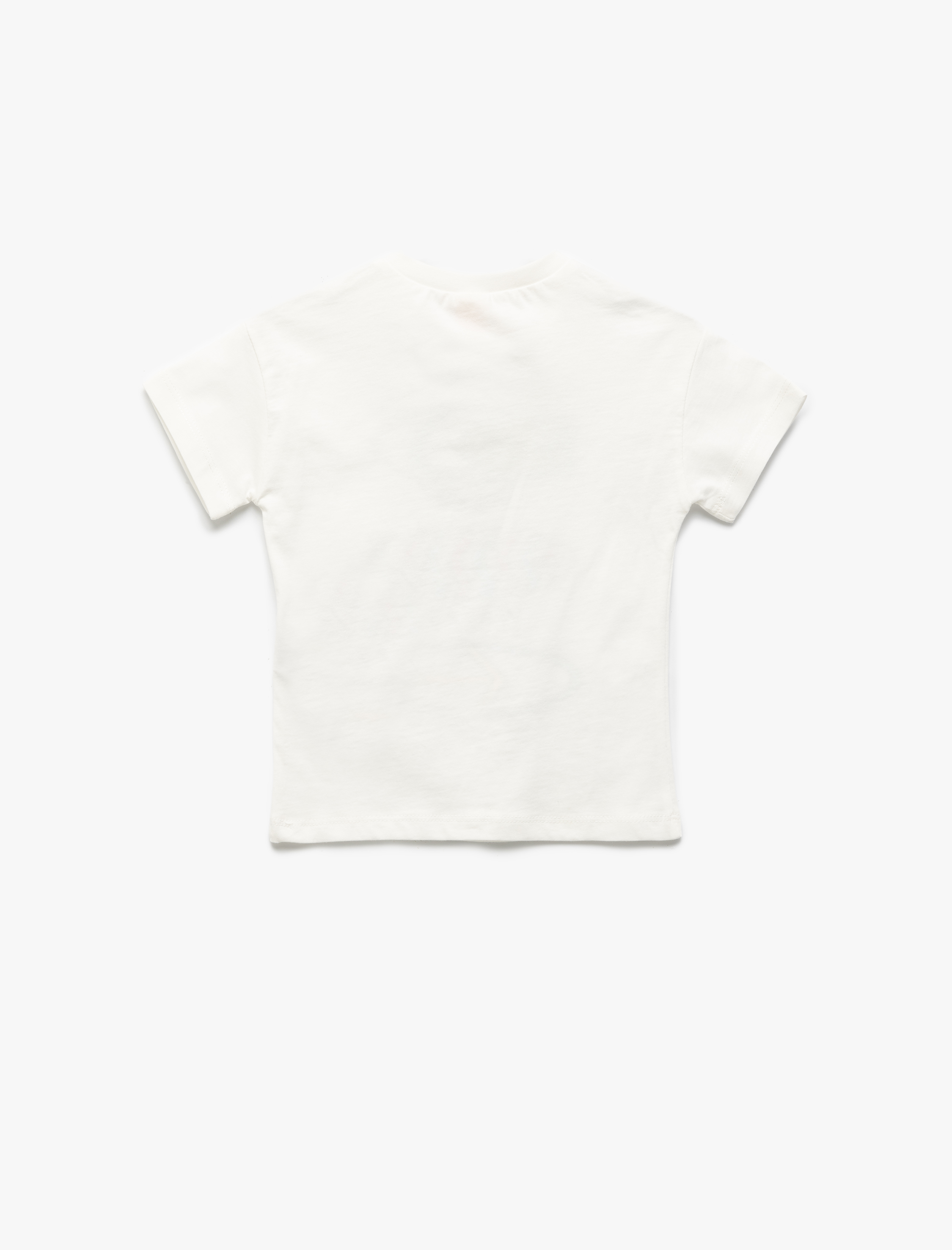  Erkek Bebek Baskılı Kısa Kollu Pamuklu Bisiklet Yaka Tişört