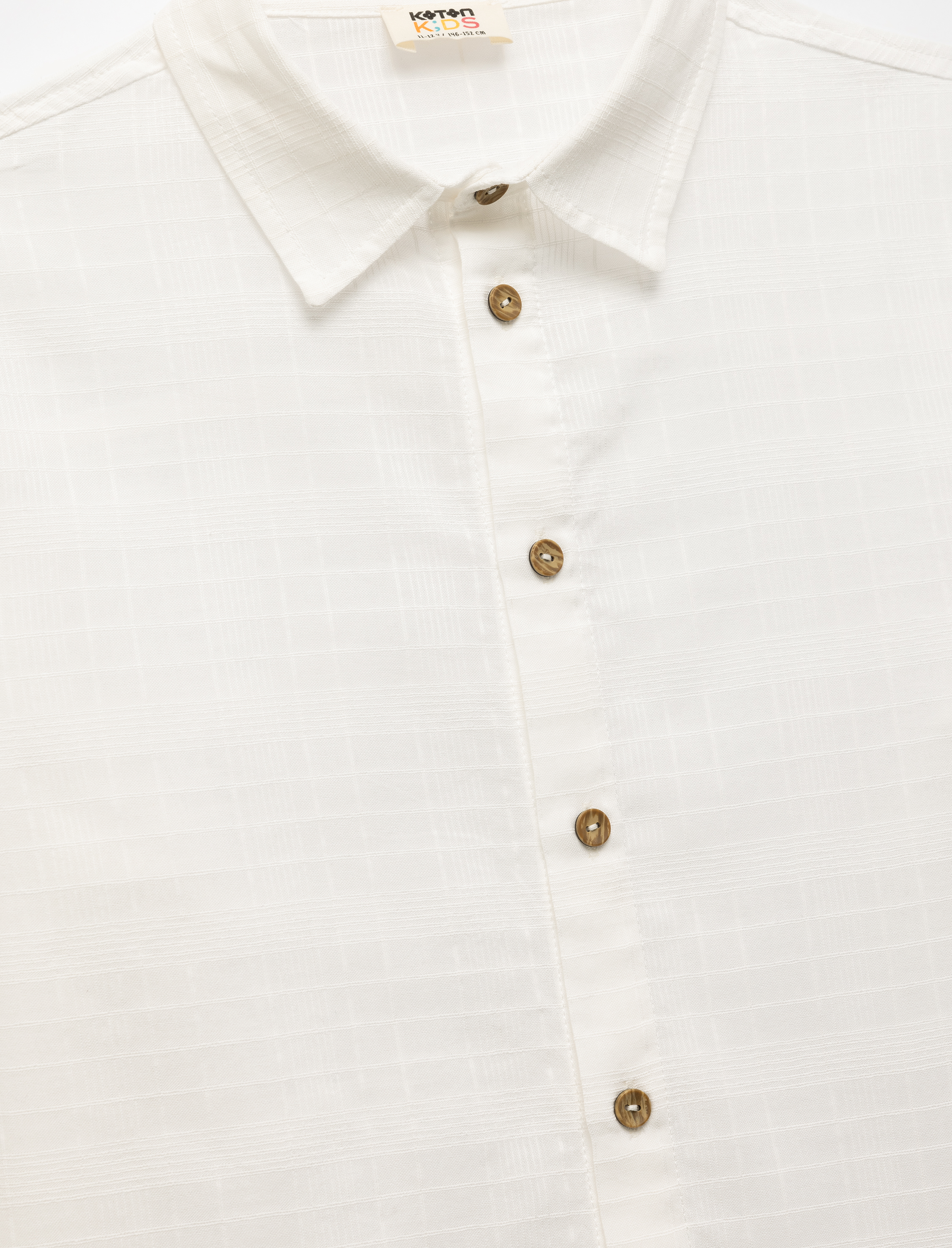  Erkek Çocuk Pamuklu Uzun Kollu Düğmeli Gömlek