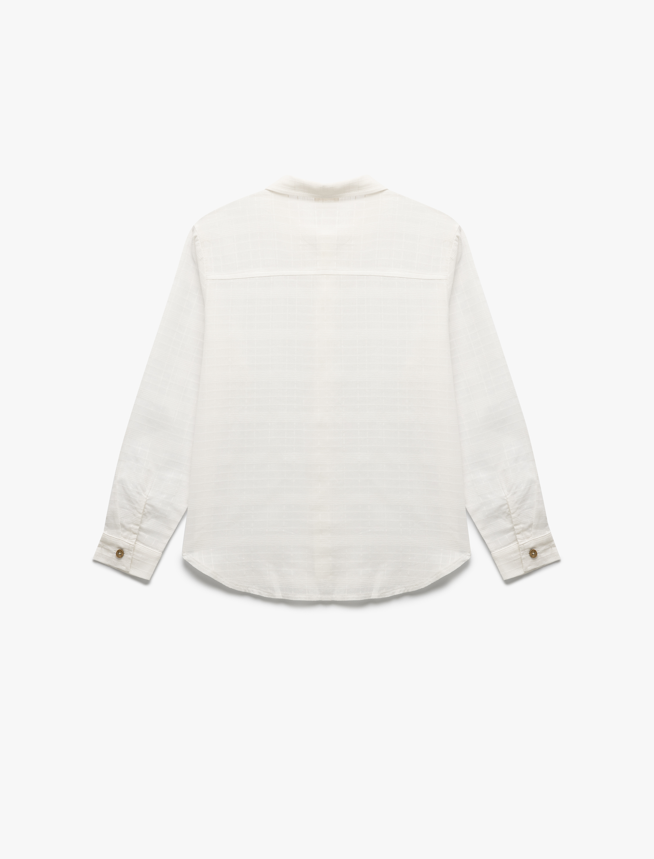  Erkek Çocuk Pamuklu Uzun Kollu Düğmeli Gömlek