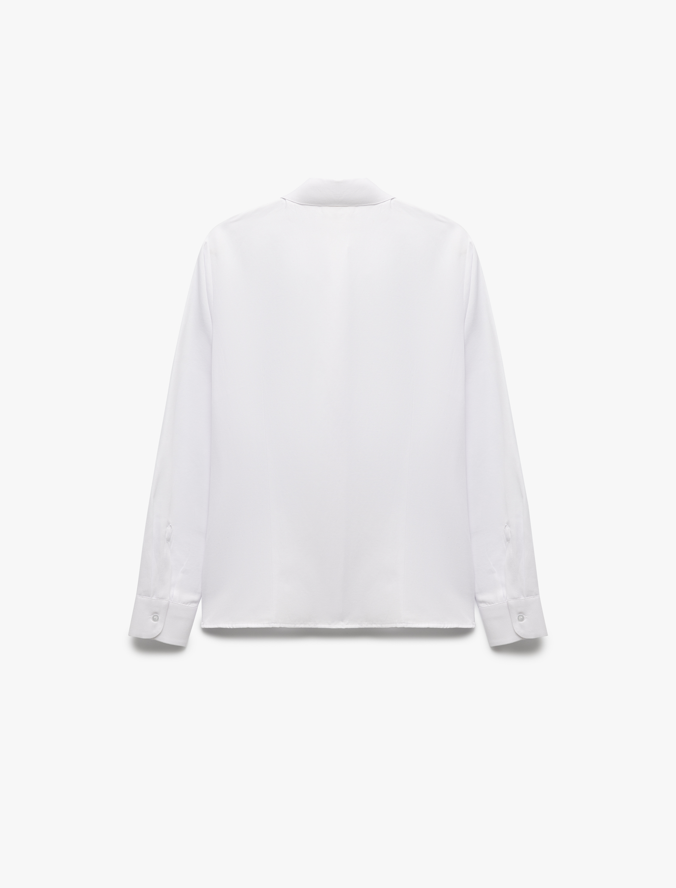   Uzun Kollu Klasik Yaka Düğmeli Poplin Gömlek