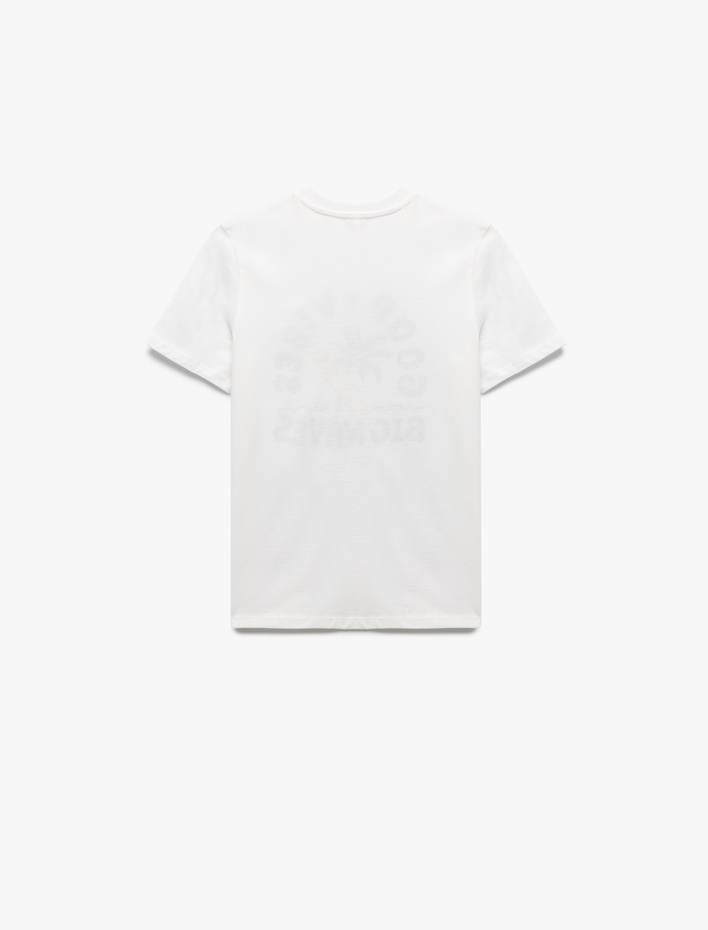 Erkek Çocuk Baskılı Bisiklet Yaka Kısa Kollu Pamuklu Tişört