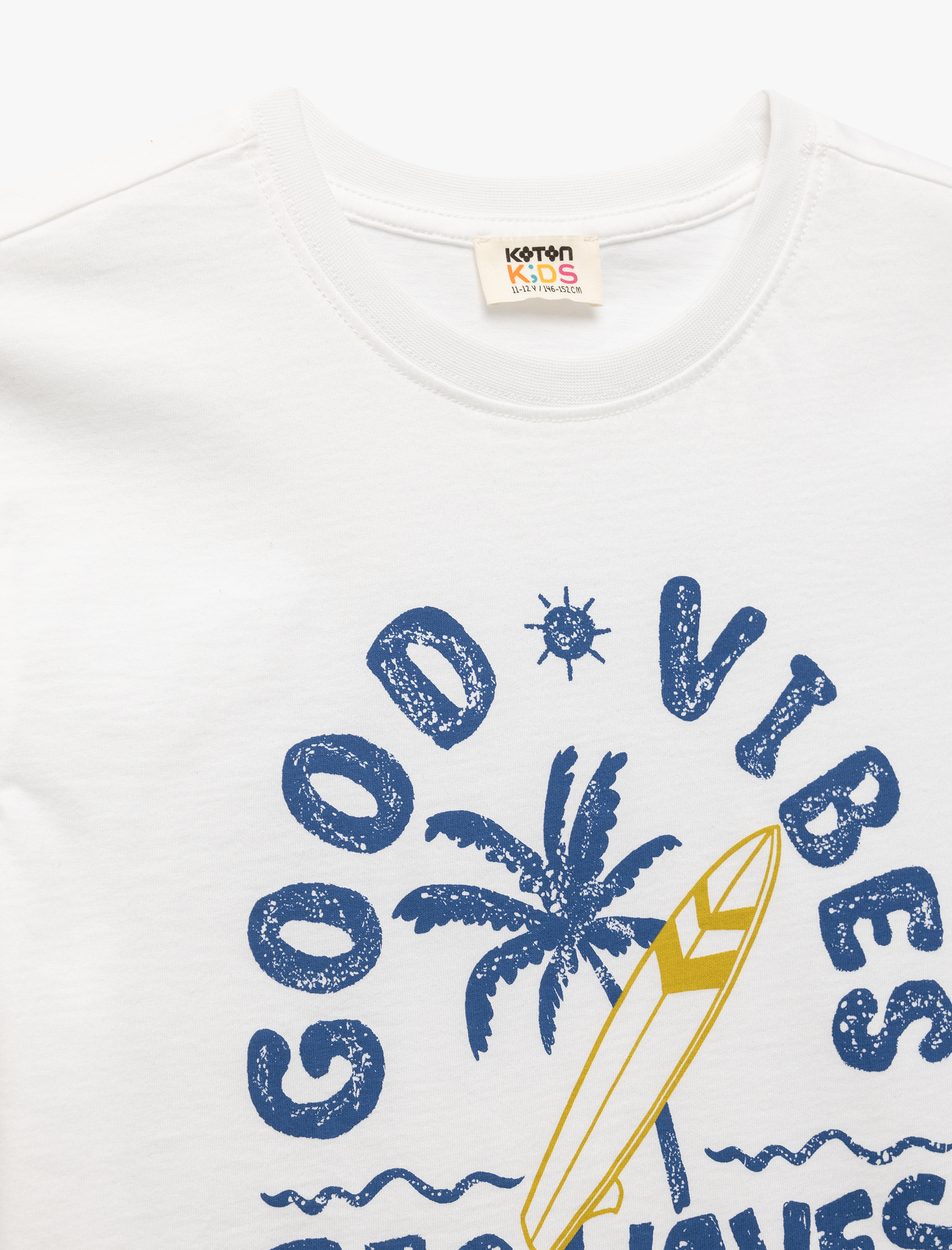  Erkek Çocuk Baskılı Bisiklet Yaka Kısa Kollu Pamuklu Tişört