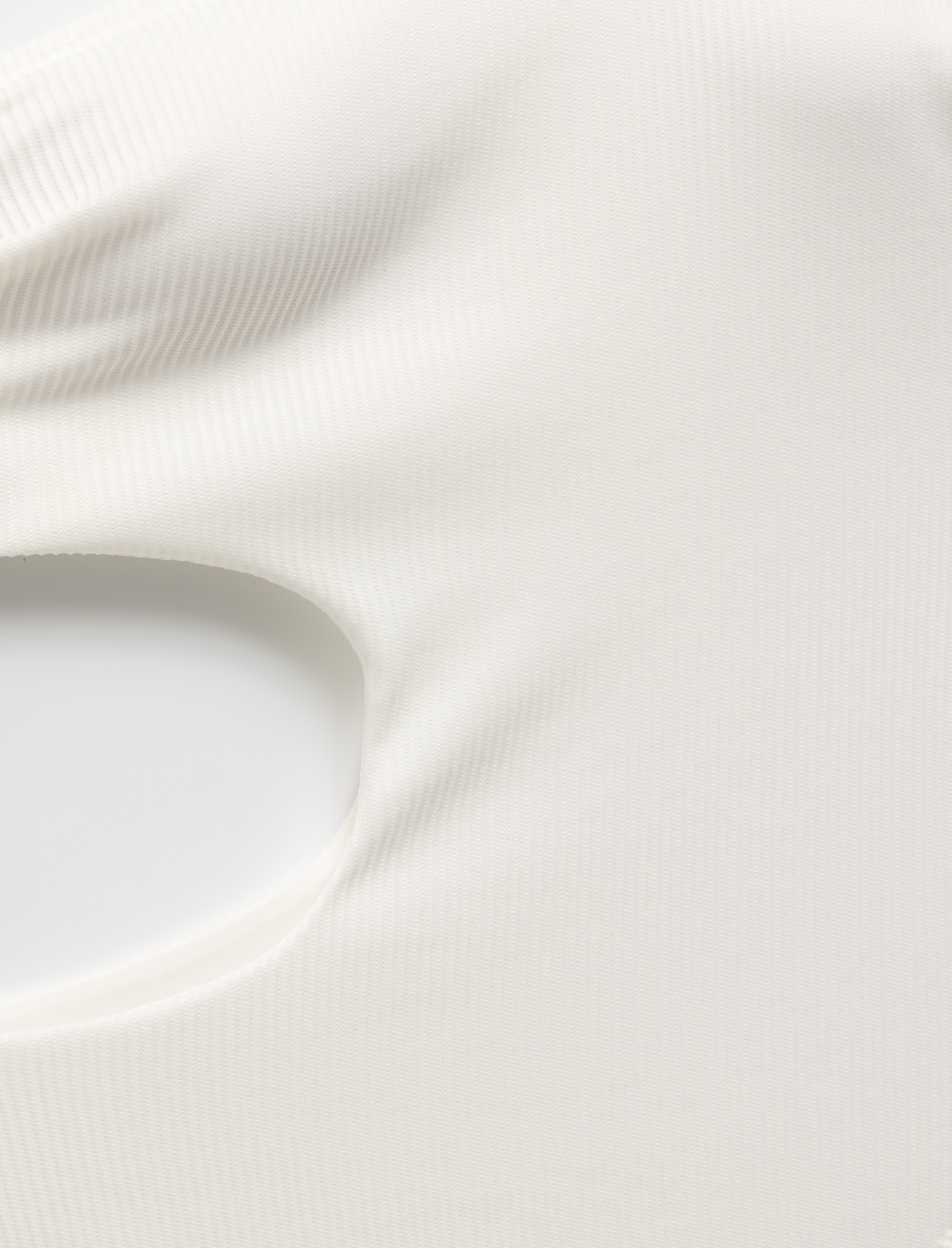   Dokulu Cutout Detaylı Tek Omuz Mayokini