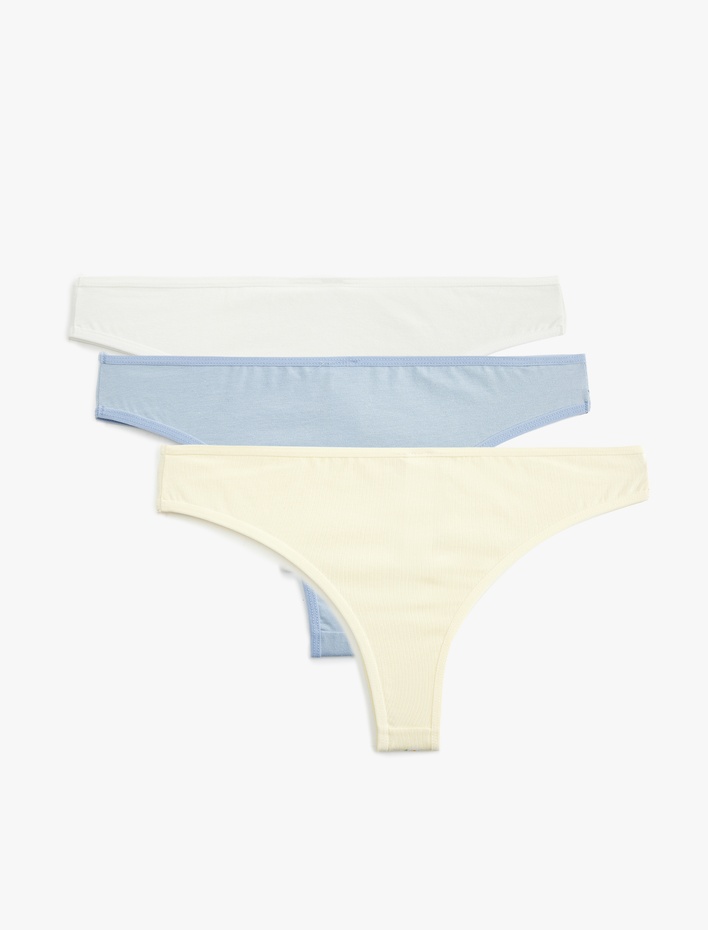  Pamuklu 3'lü Brazilian Kadın Külot