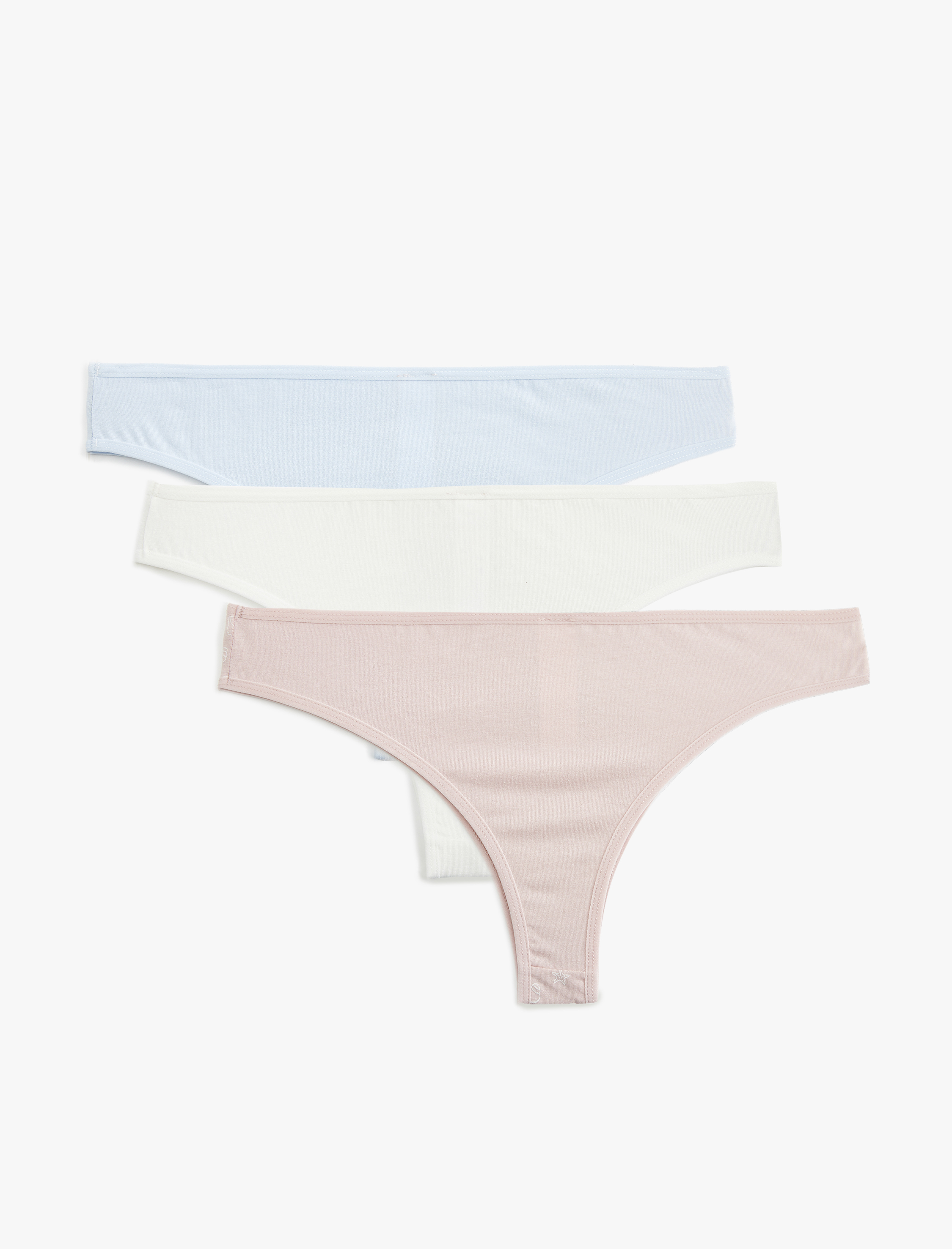   Pamuklu 3'lü Çok Renkli Kadın Külot Seti