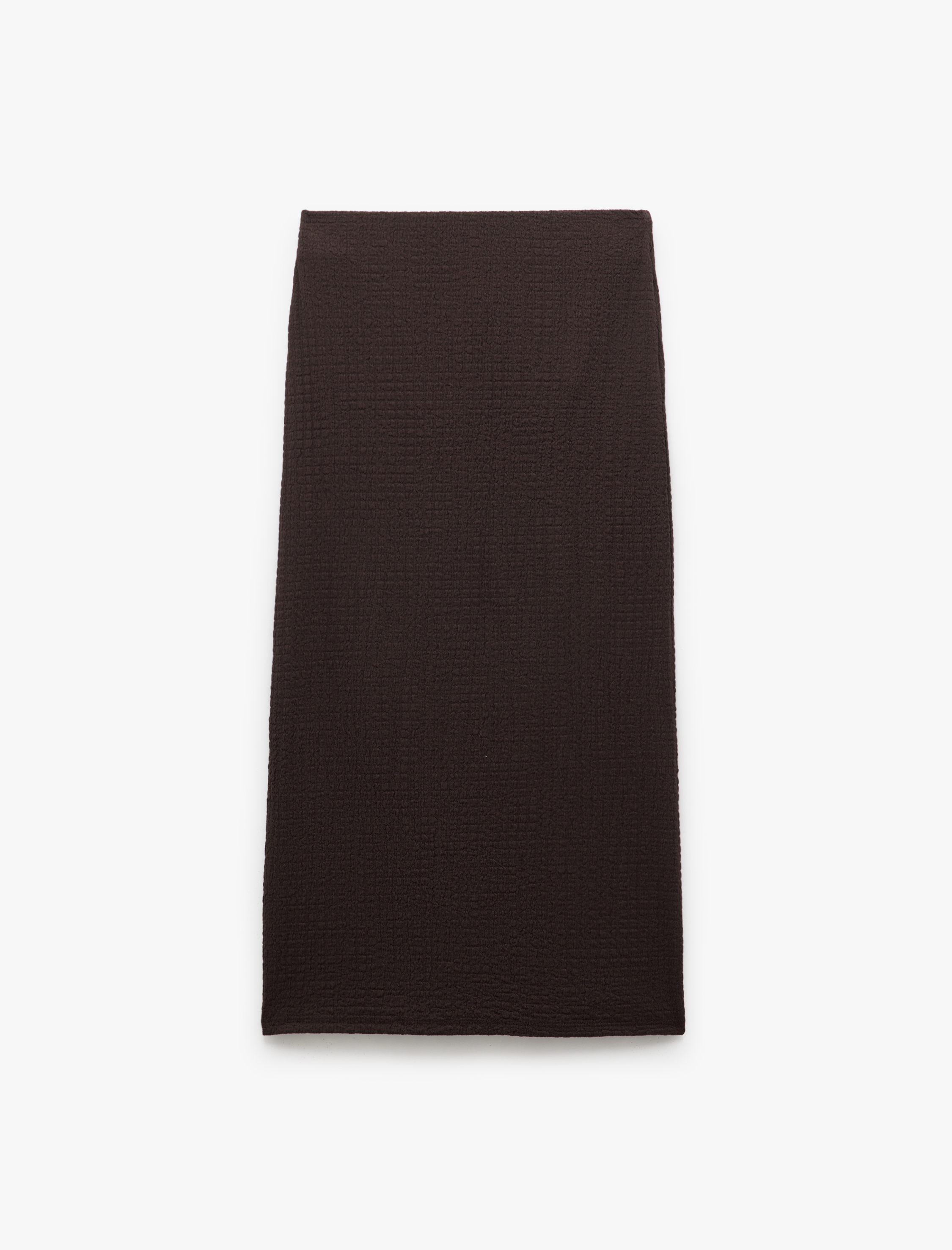   Yüksek Bel Slim Fit Midi Kalem Etek Bürümcük