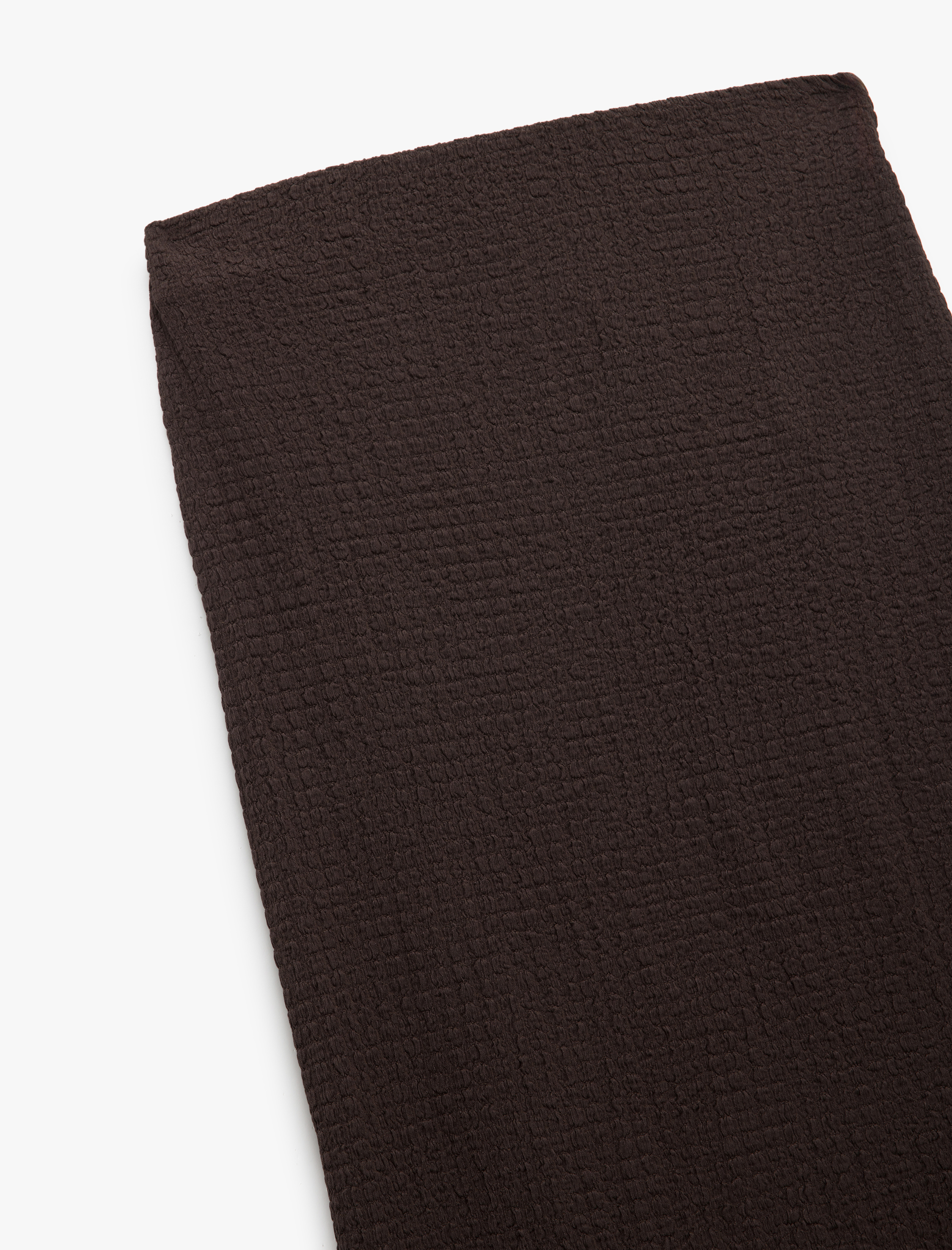   Yüksek Bel Slim Fit Midi Kalem Etek Bürümcük