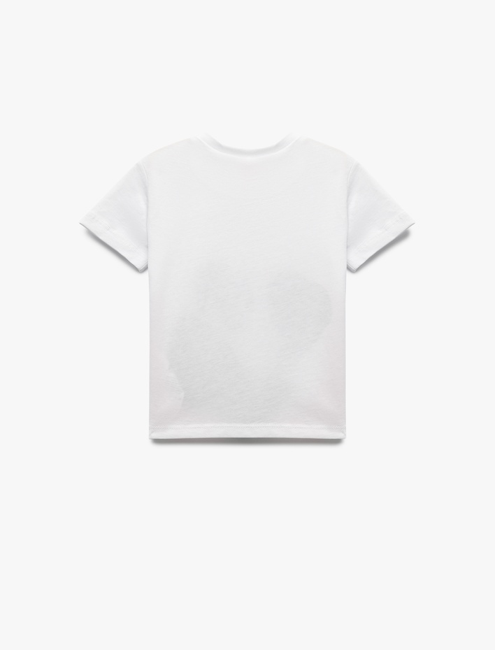 Erkek Bebek Kısa Kollu Pamuklu Bisiklet Yaka Atatürk Baskılı Tişört