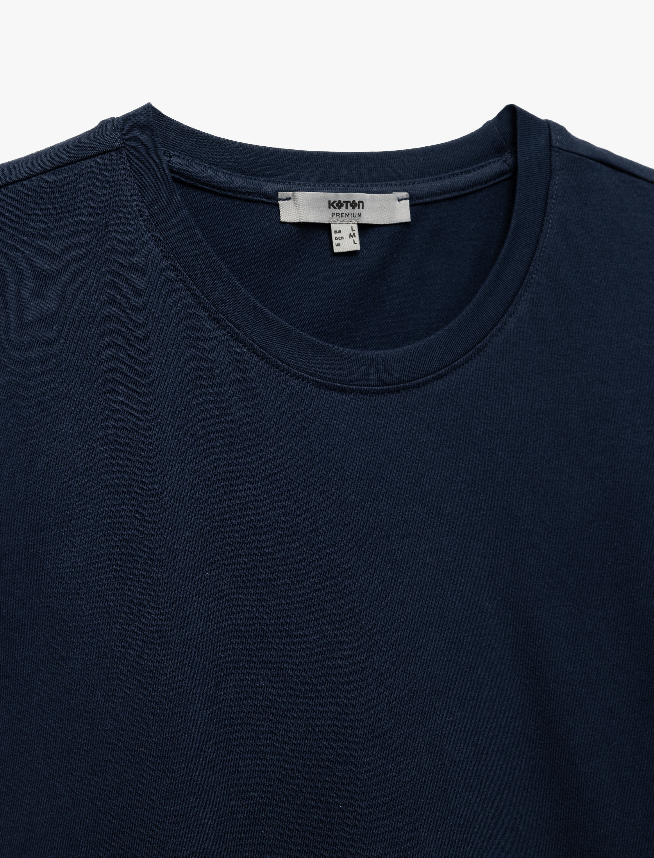   Pamuklu Kısa Kollu Slim Fit Bisiklet Yaka Erkek Basic Tişört