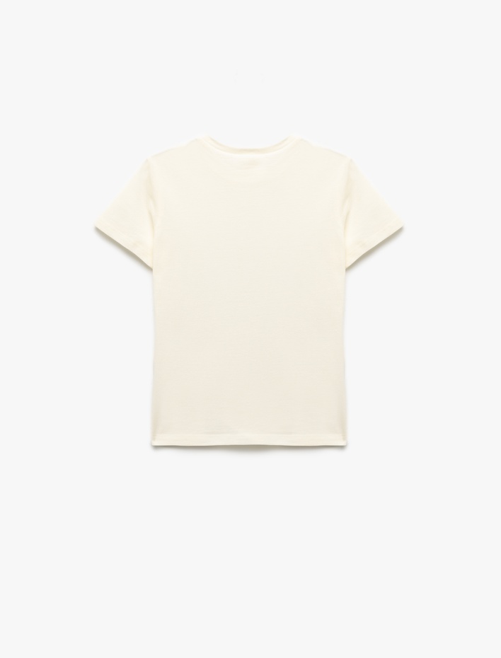 Erkek Çocuk Pamuklu Kısa Kollu Bisiklet Yaka Basic Tişört