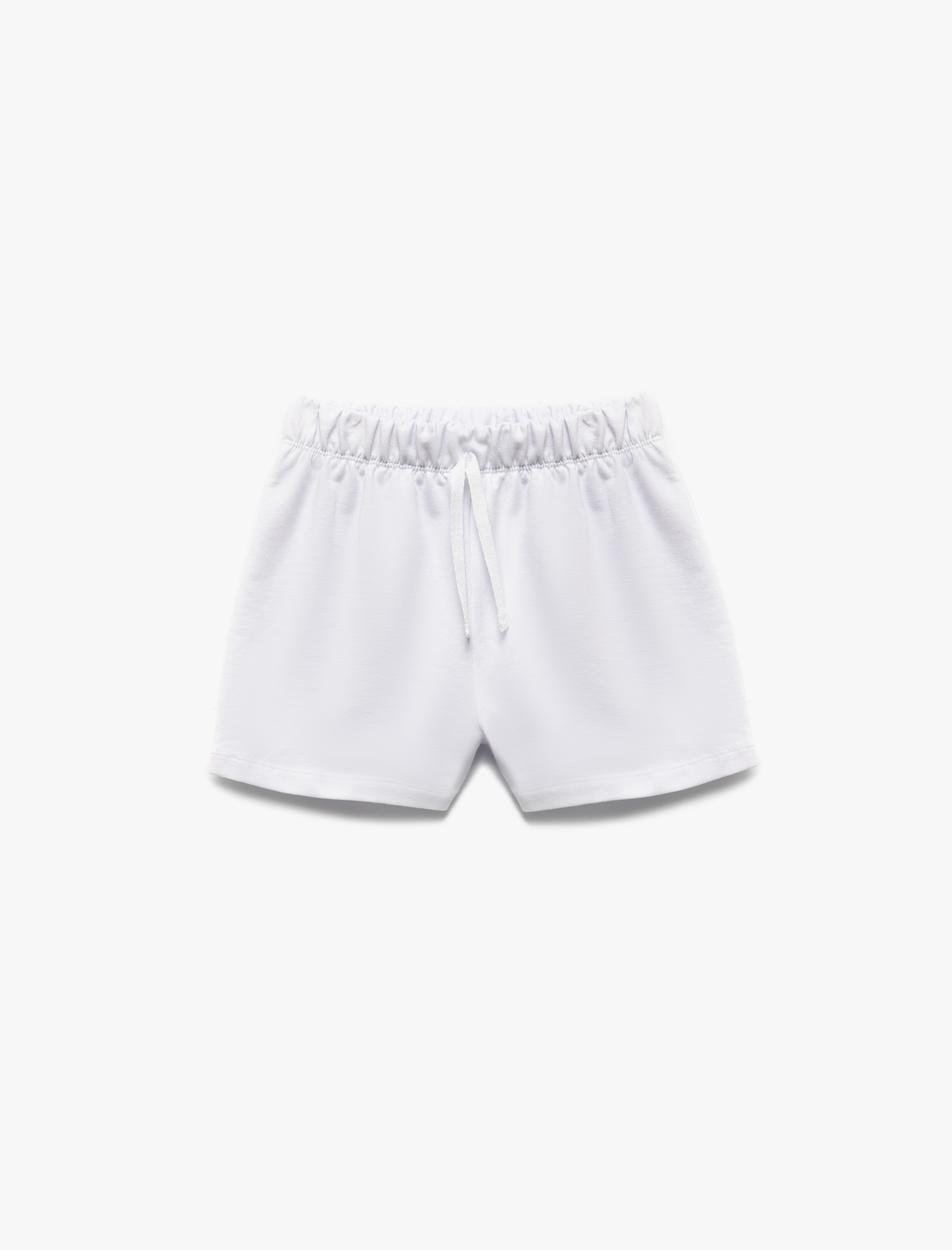 Kız Çocuk Pamuklu Beli Lastikli Bermuda Basic 2'li Şort Seti