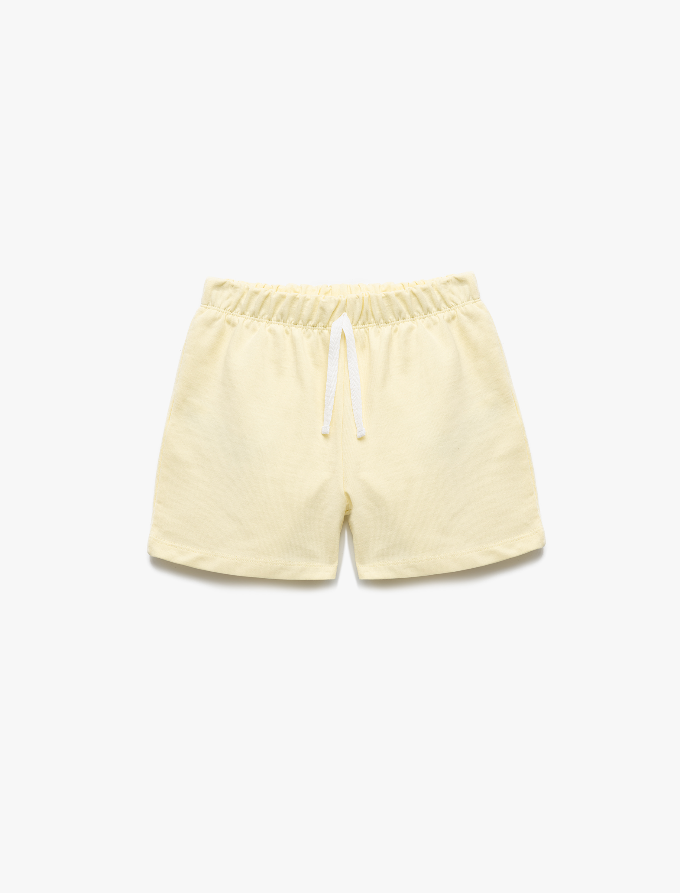 Kız Çocuk Pamuklu Beli Lastikli Basic Bermuda Çok Renkli 2'li Şort Seti