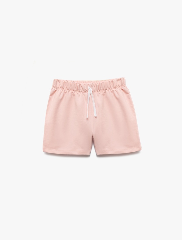 Pamuklu Beli Lastikli Basic Bermuda Çok Renkli 2'li Şort Seti_2
