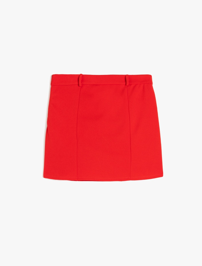 Kız Çocuk Fiyonk Detaylı Pileli Mini Şort Etek