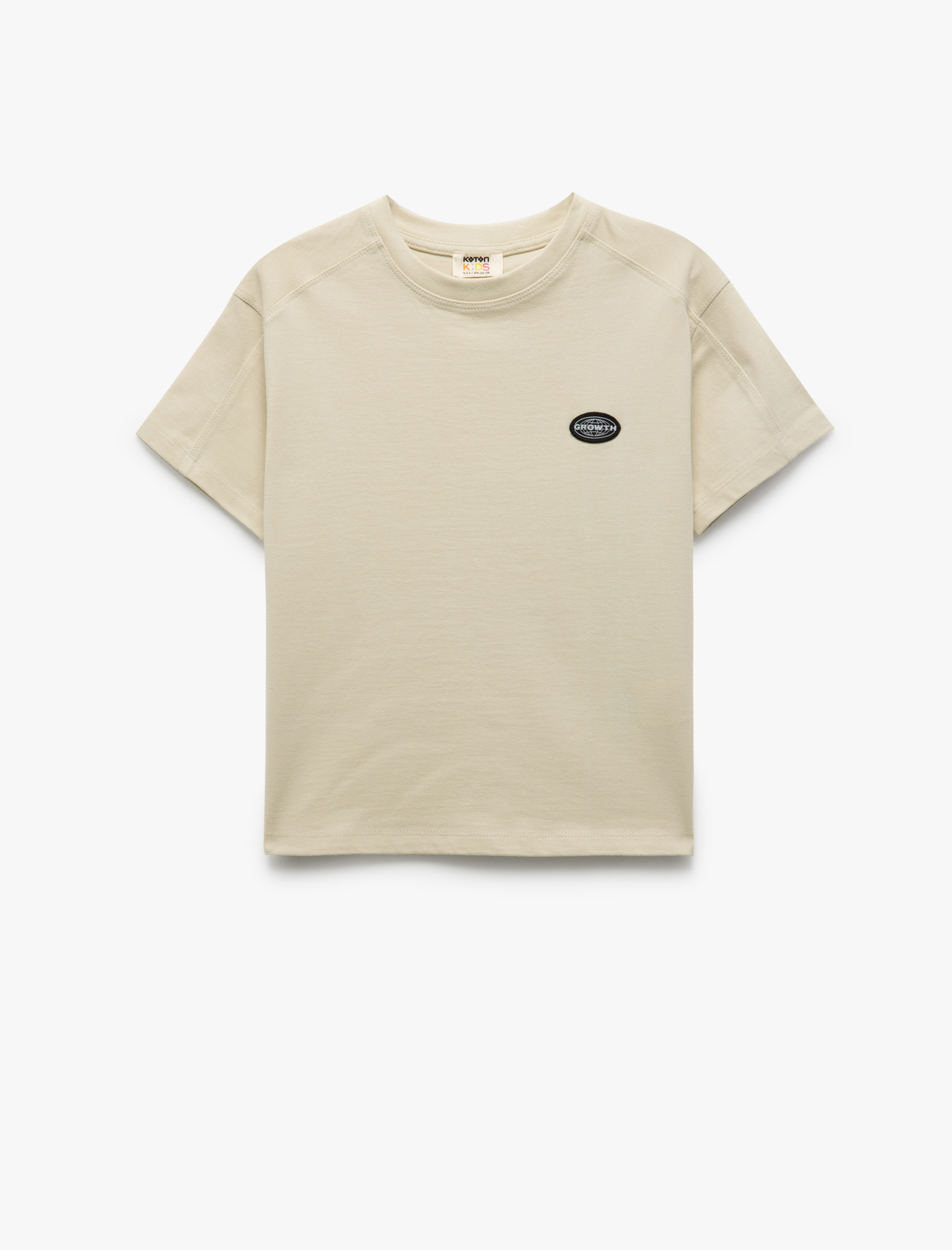  Erkek Çocuk Pamuklu Bisiklet Yaka Kısa Kollu Oversize Tişört