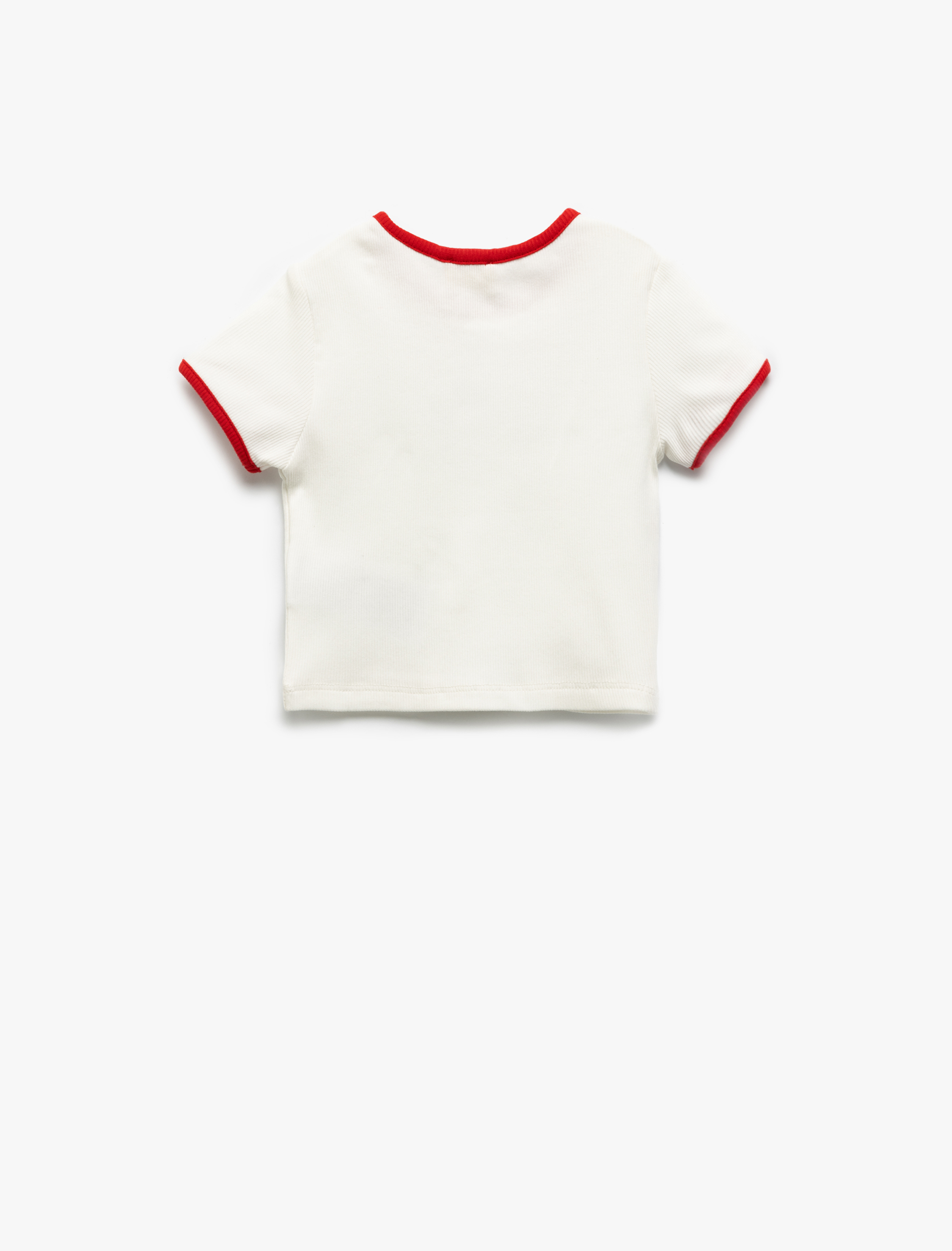  Kız Çocuk Atatürk Baskılı Kısa Kollu Bisiklet Yaka Pamuklu Tişört