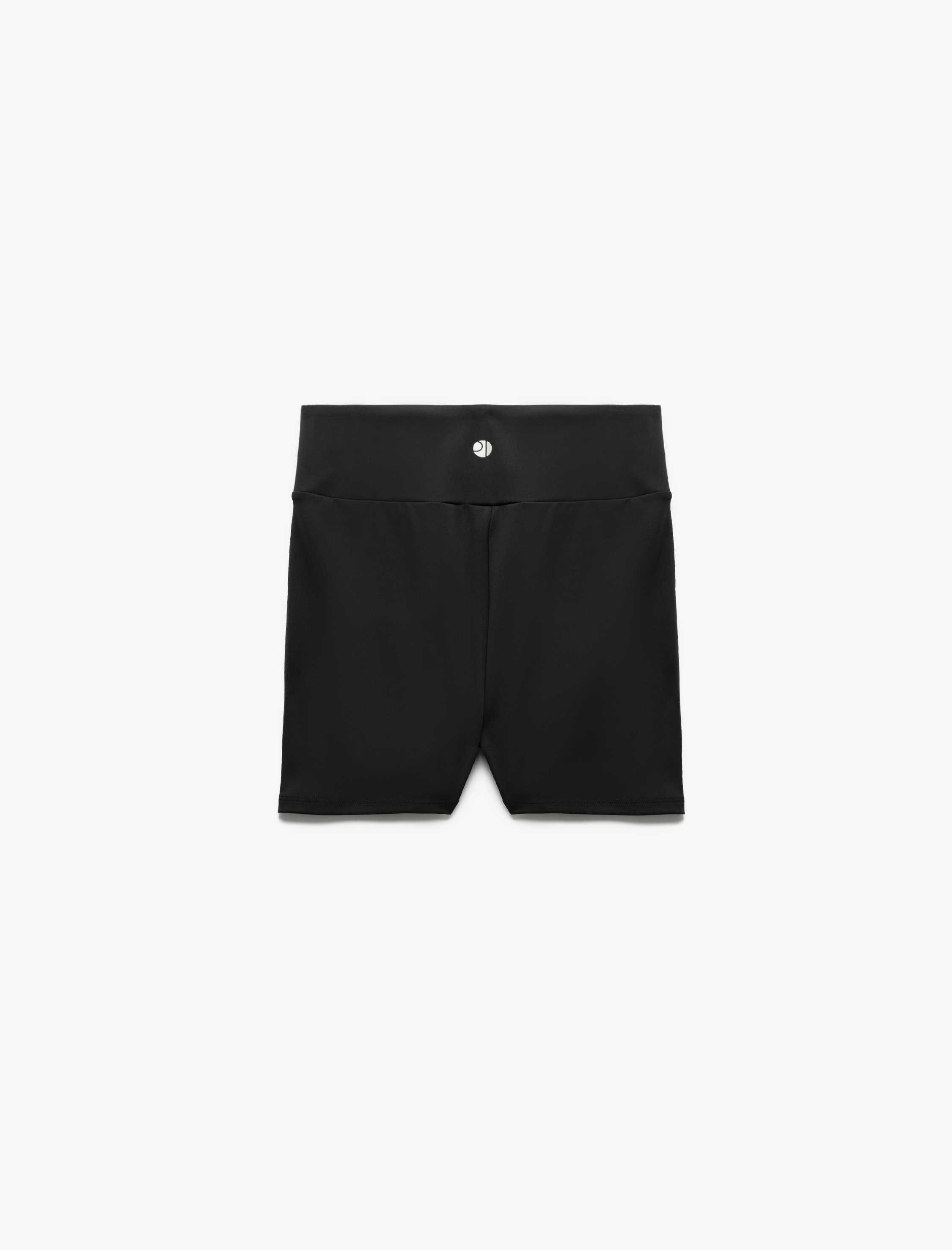   Yüksek Bel Slim Fit Biker Spor Tayt