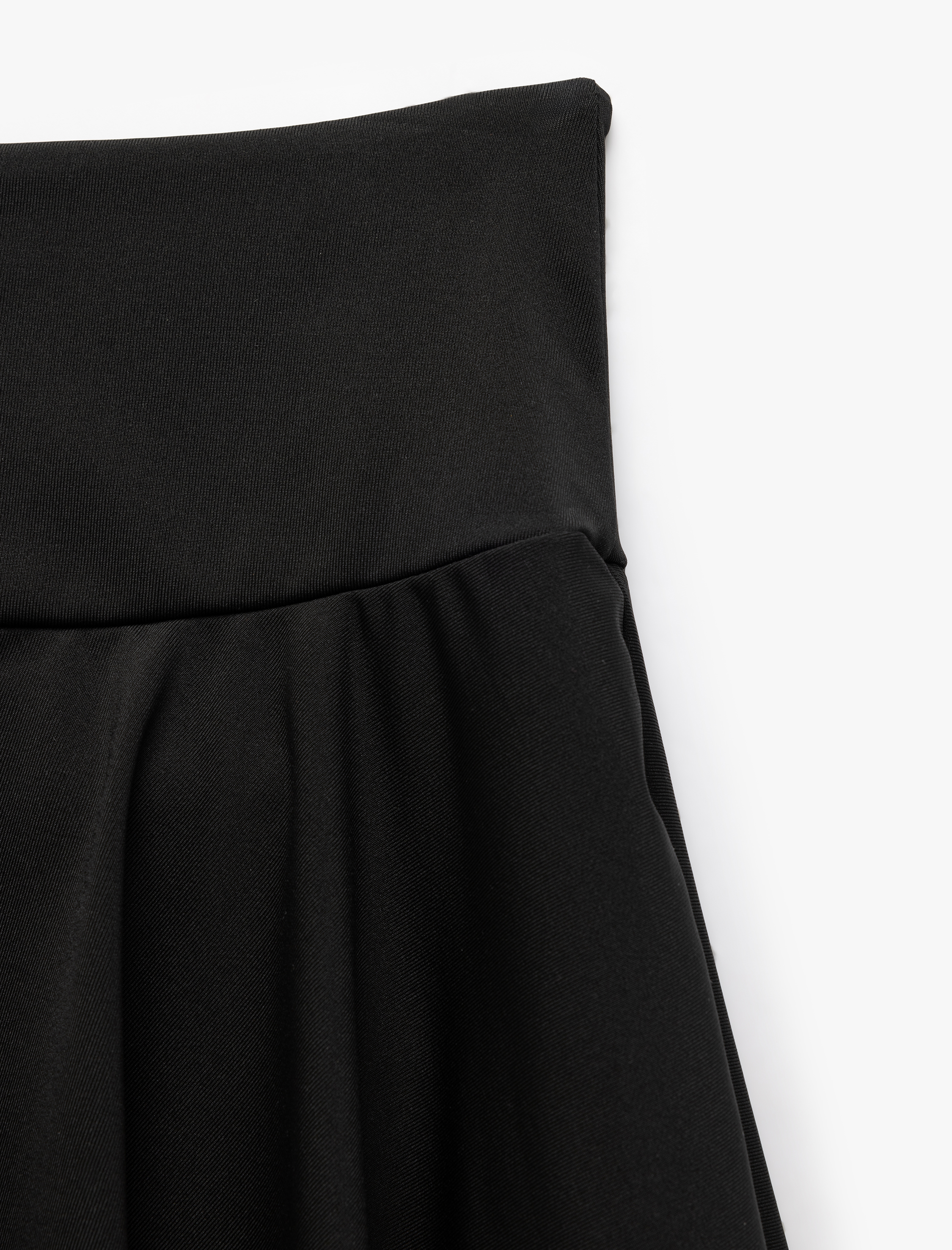   Yüksek Bel Rahat Kesim Spor Şort Etek