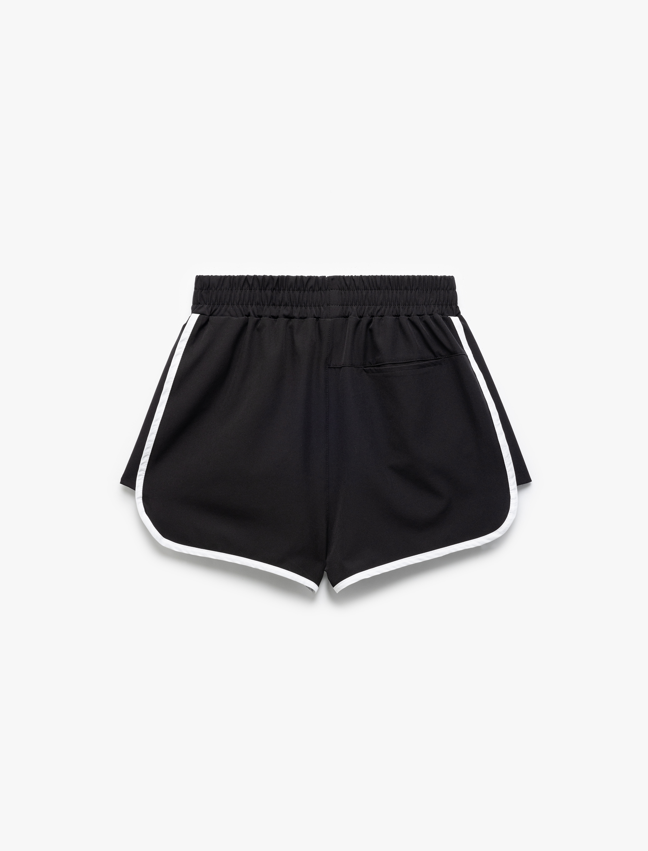   Yüksek Bel Biyeli Rahat Kesim Mini Spor Şort