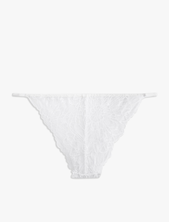  Yanları İpli Dantelli Brazilian Külot
