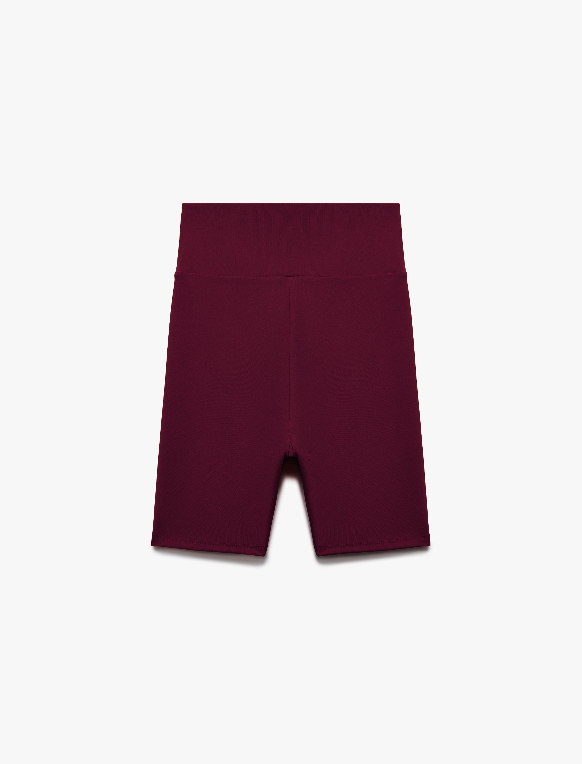   Yüksek Bel Slim Fit Biker Spor Tayt