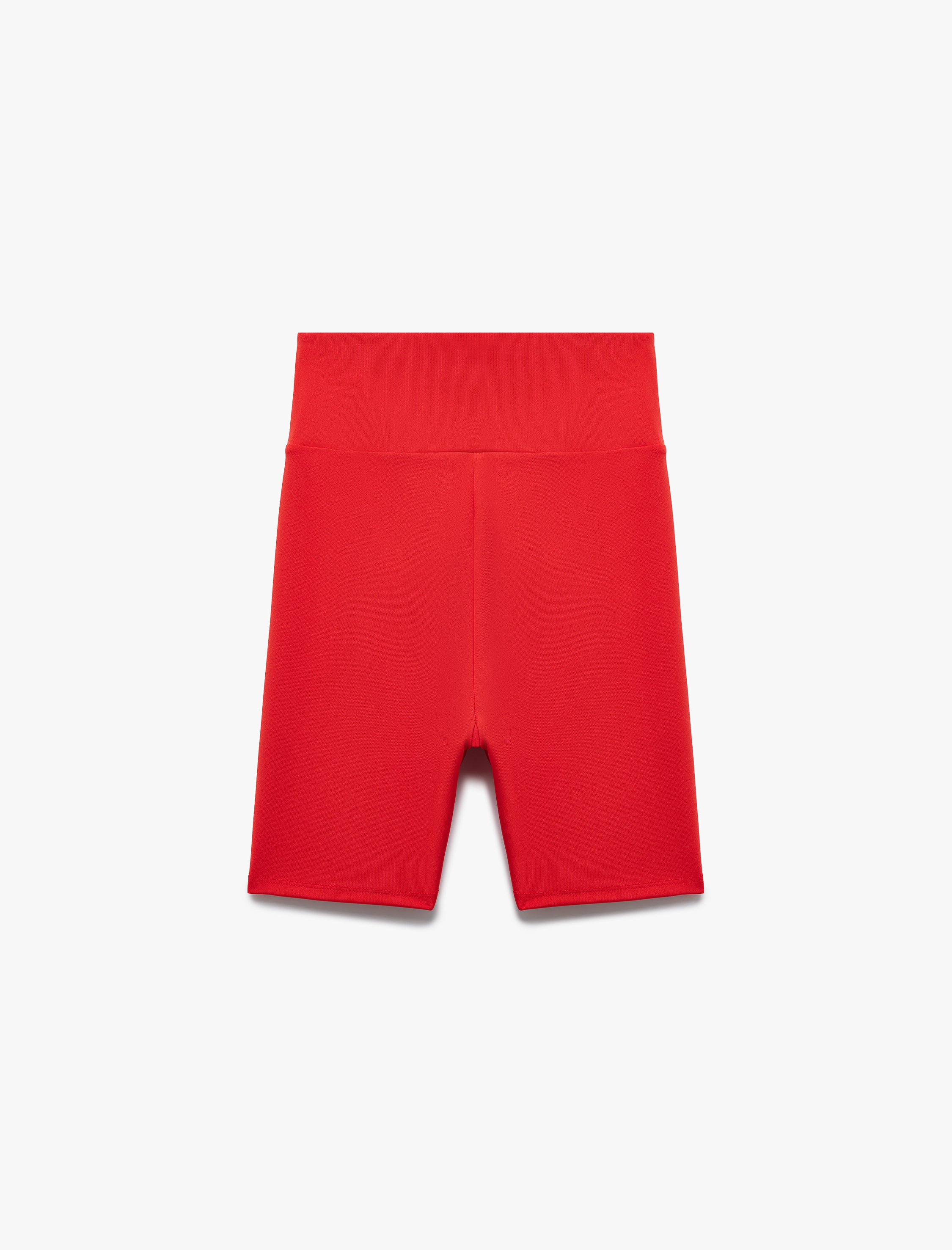   Yüksek Bel Slim Fit Biker Spor Tayt